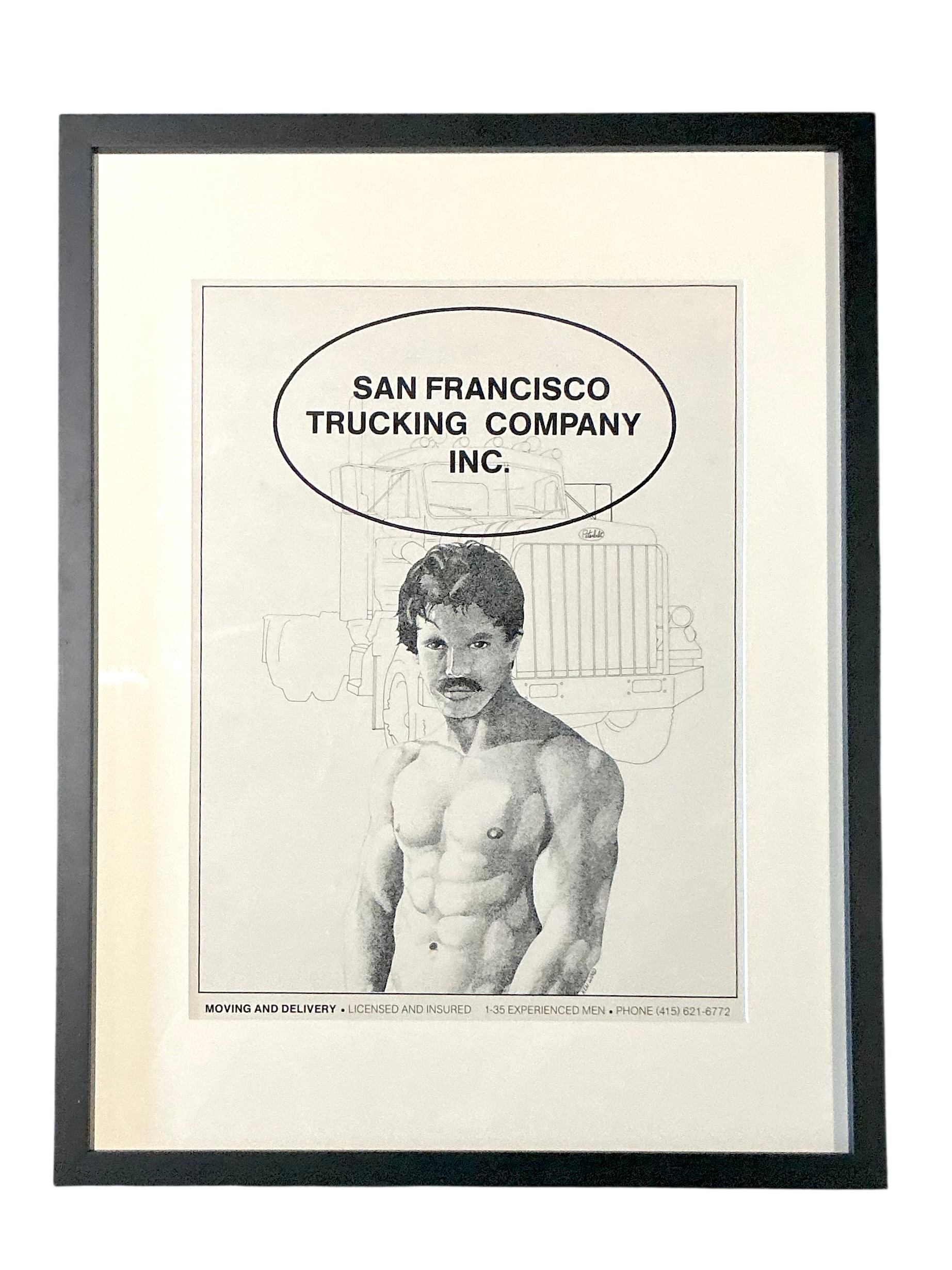 Vintage Boho Original Advertisement For SF Trucking Company
