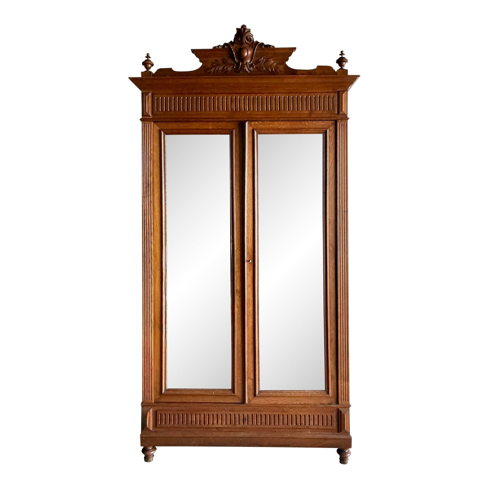 Vintage Boho Hand Carved Eastlake Linen Press