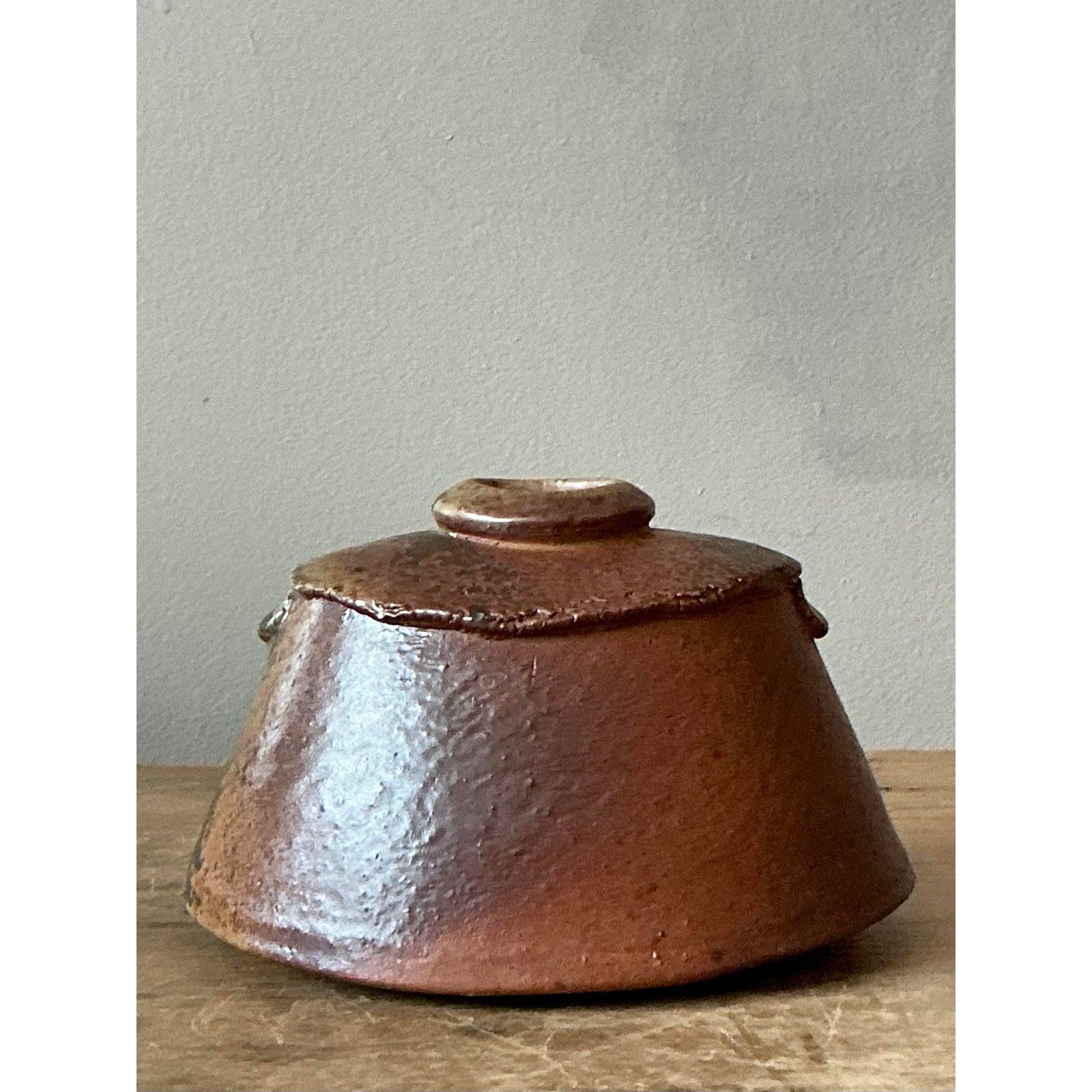 Vintage Boho Original Studio Pottery Vase - Back view