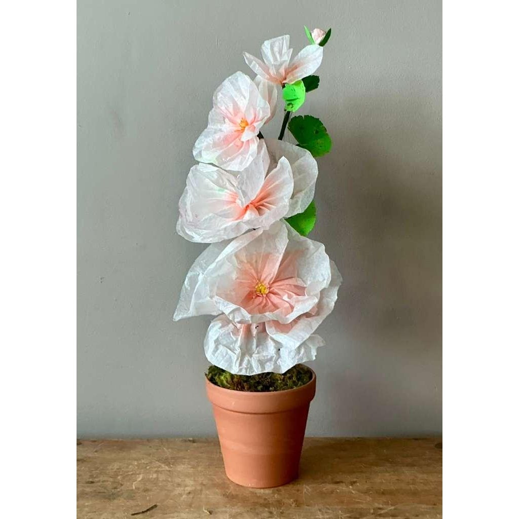 Contemporary Hand-Rolled Paper Flowers - Side view