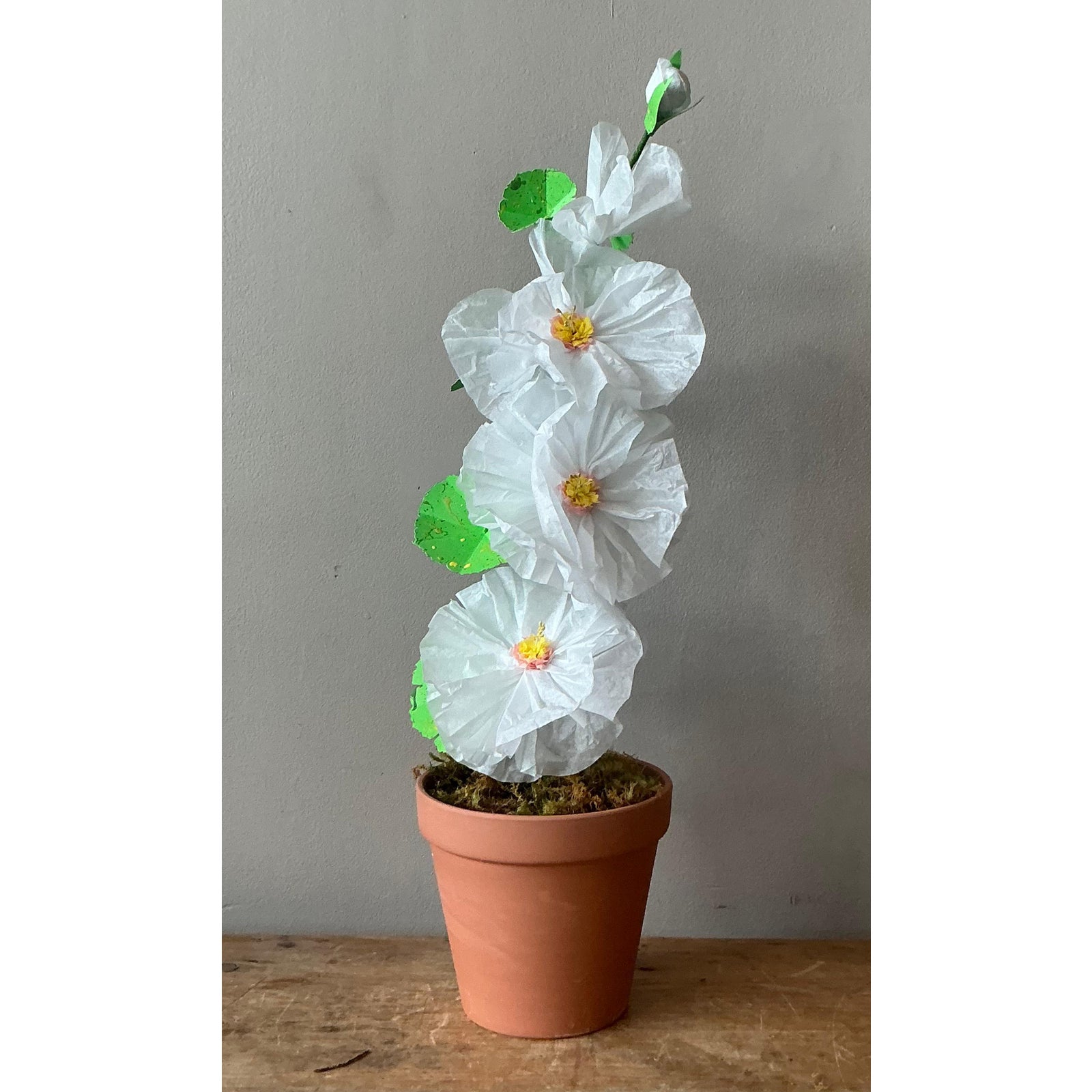Contemporary Hand Rolled Paper Flowers - Back view