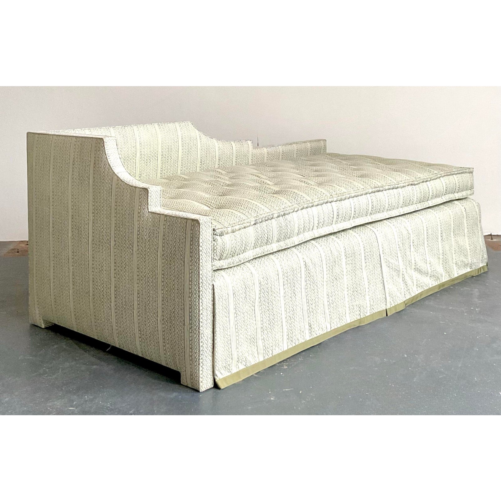 Vintage Boho Charles Beckley Daybed in Peter Fasano “Angelina” - Side view