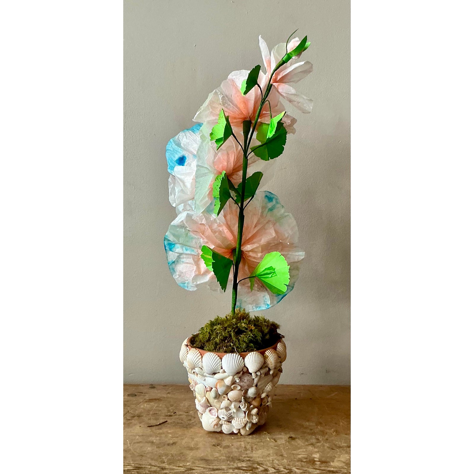 Contemporary Hand Rolled Paper Flowers - Top view