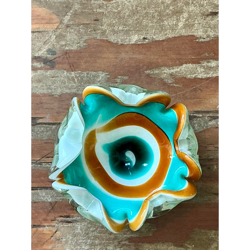 Vintage Italian Art Glass Bowl After Murano - Detail view