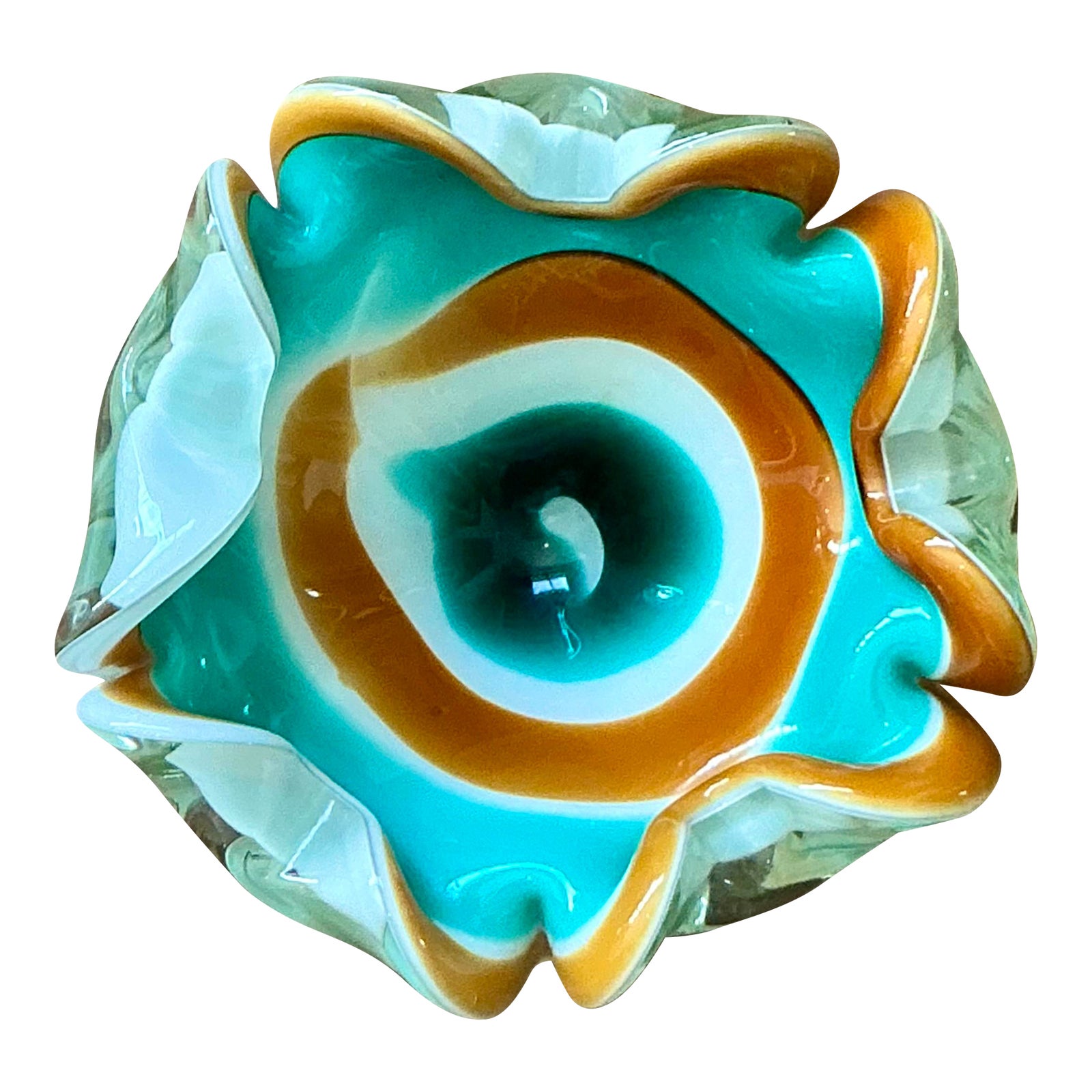 Vintage Italian Art Glass Bowl After Murano