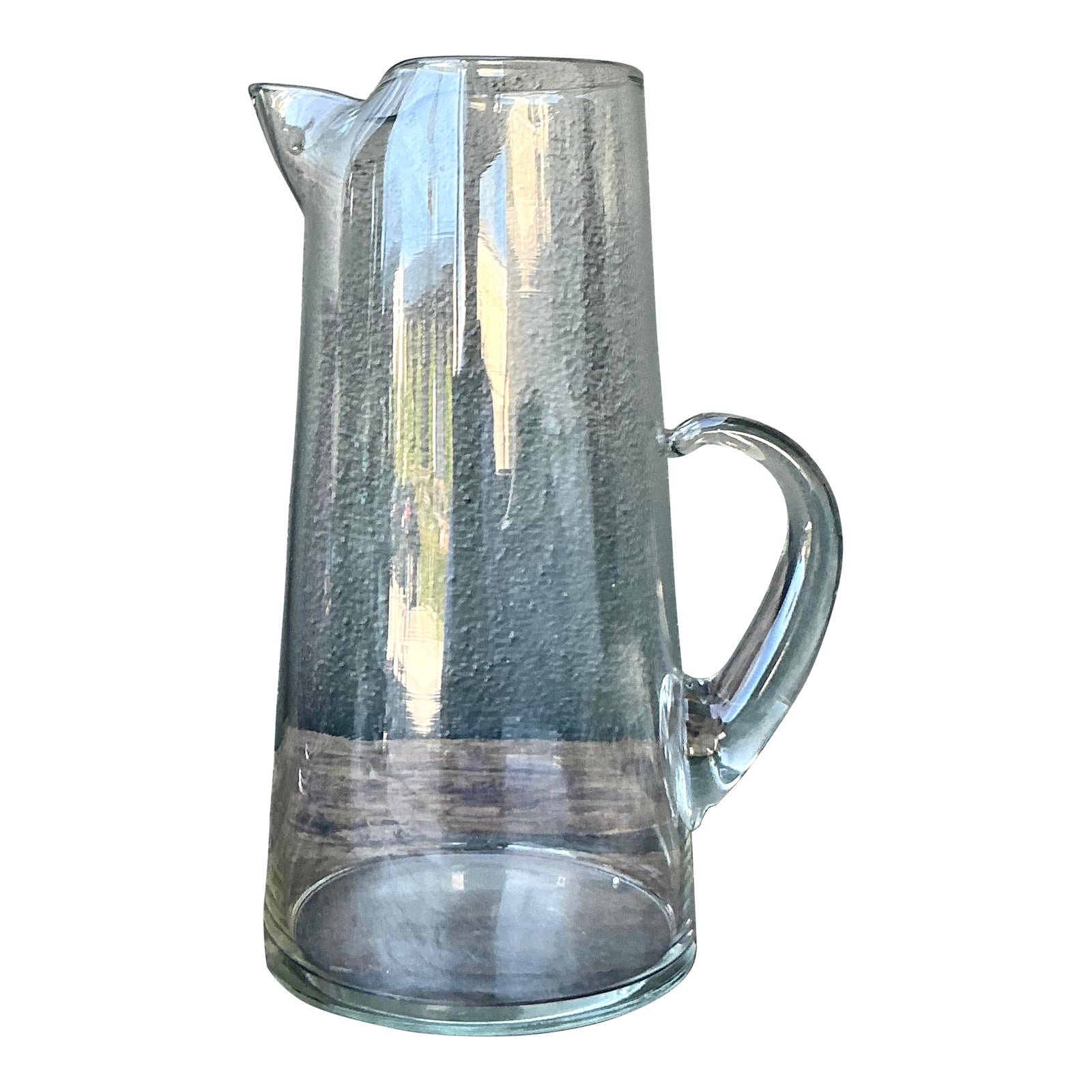 Vintage Boho Blown Glass Pitcher