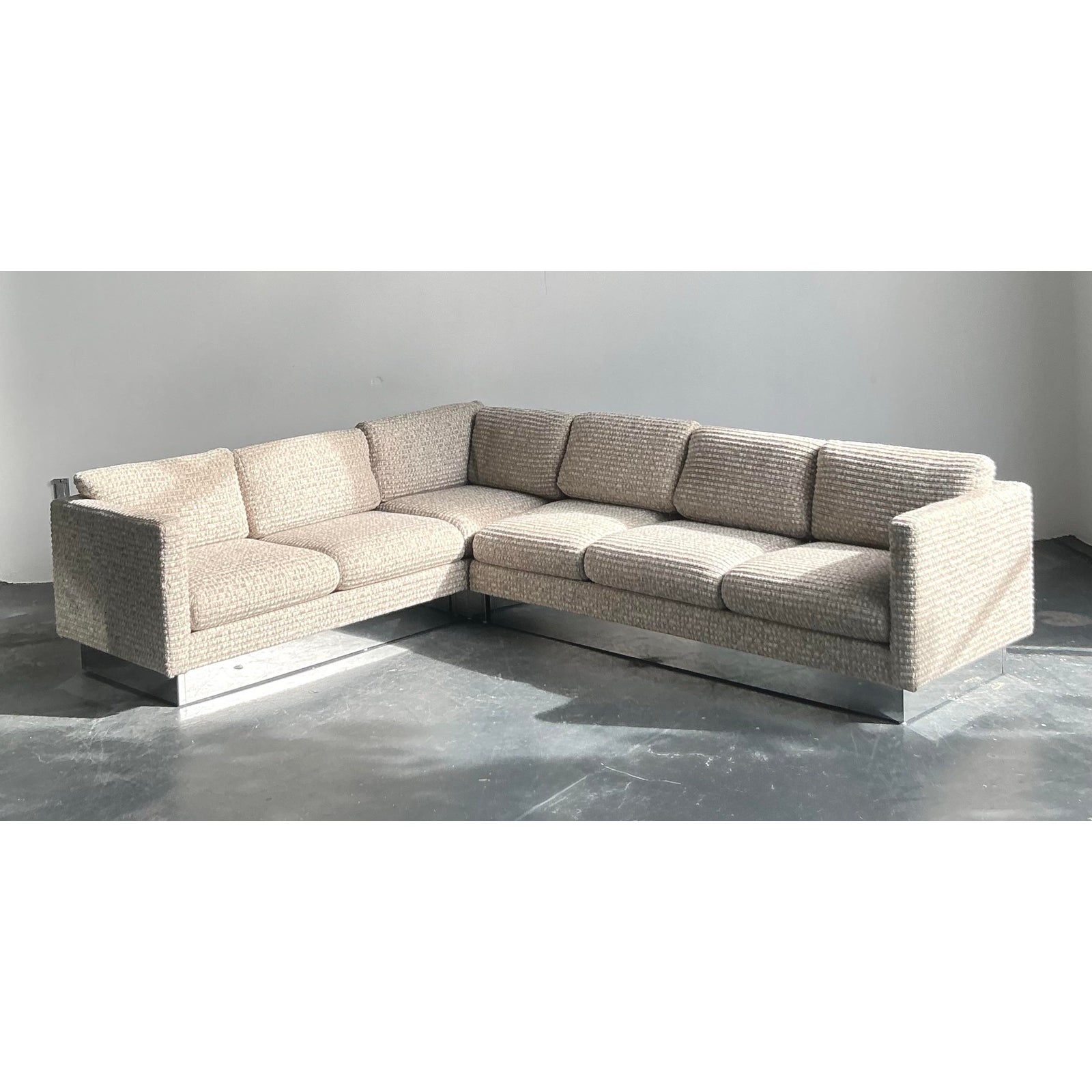 Vintage Boho Milo Baughman for Forecast Furniture Sectional Sofa - Detail view