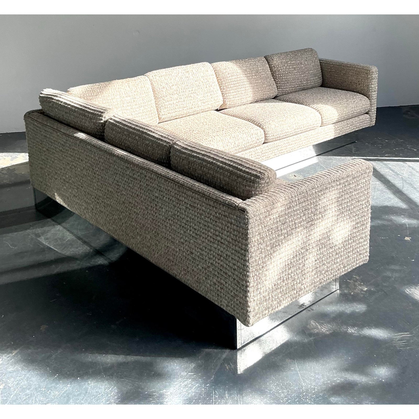 Vintage Boho Milo Baughman for Forecast Furniture Sectional Sofa - Top view