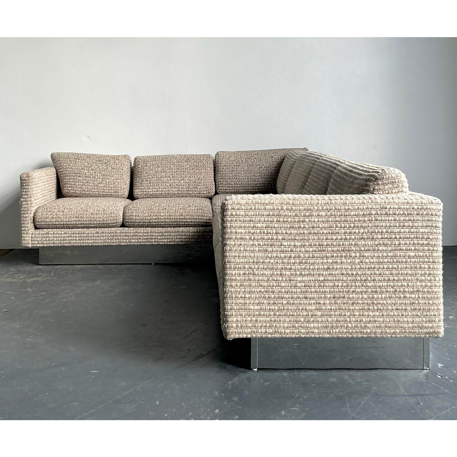Vintage Boho Milo Baughman for Forecast Furniture Sectional Sofa - Back view