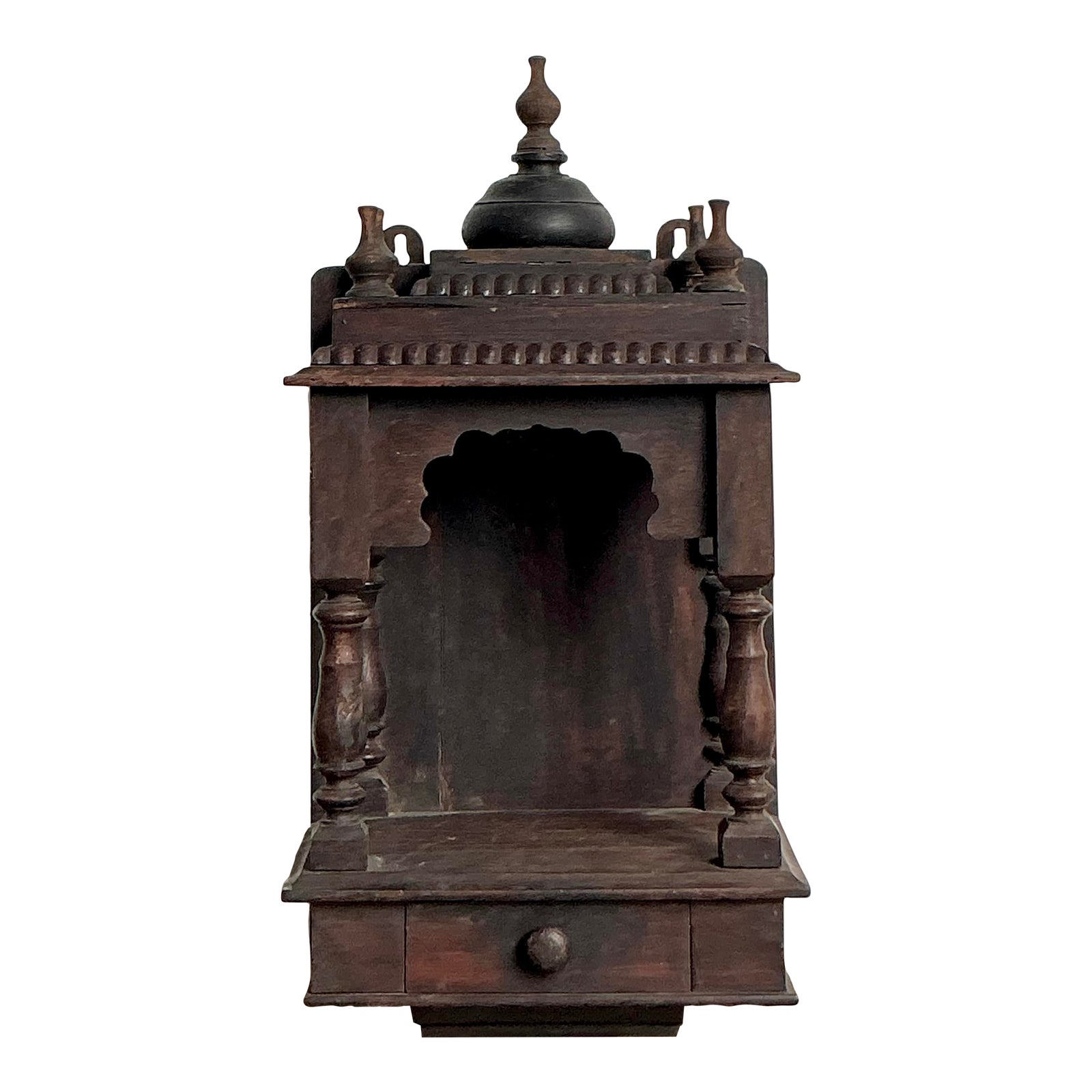 Vintage Boho Carved Wood Altar