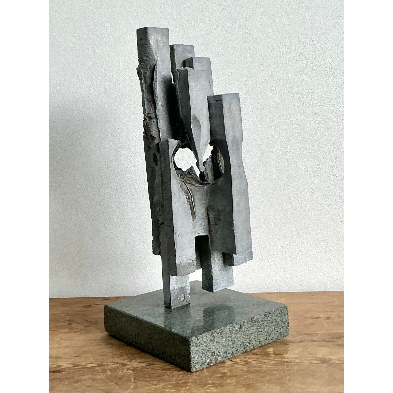 Vintage Boho Brutalist Modernist Sculpture - Back view