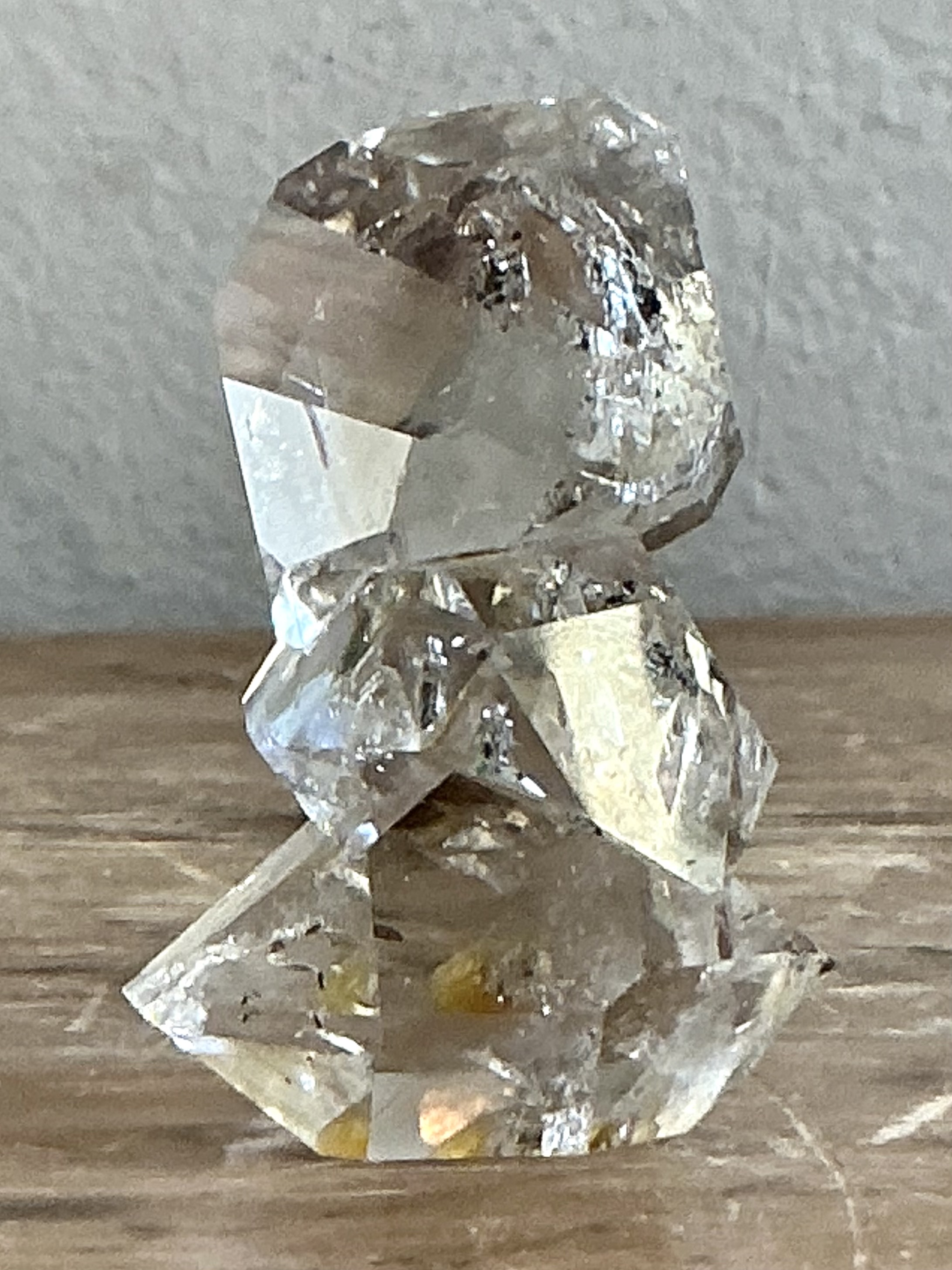Vintage Boho Herkimer Diamond Triplet - Detail view