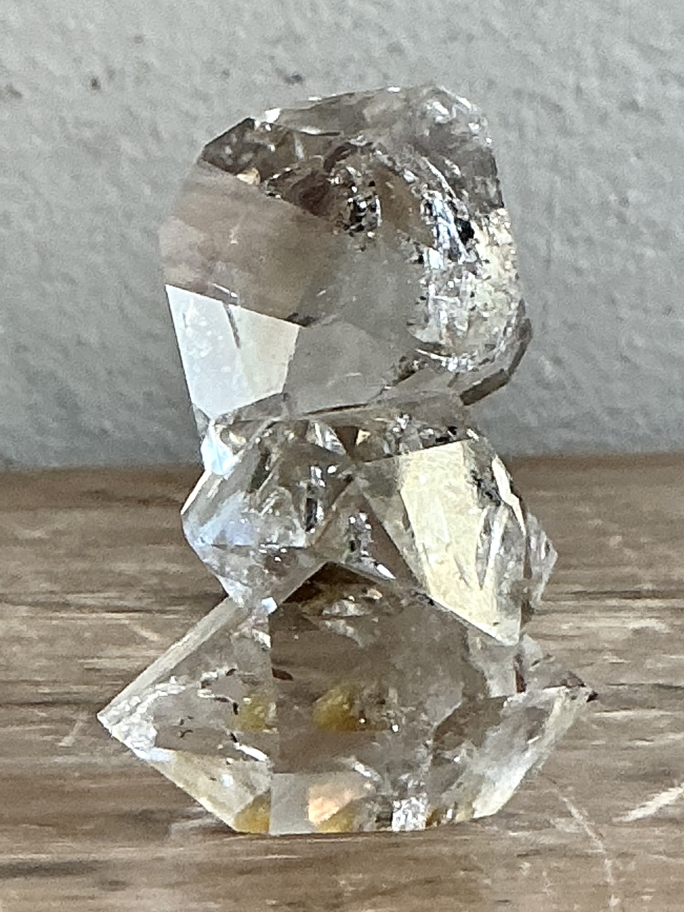 Vintage Boho Herkimer Diamond Triplet - Side view