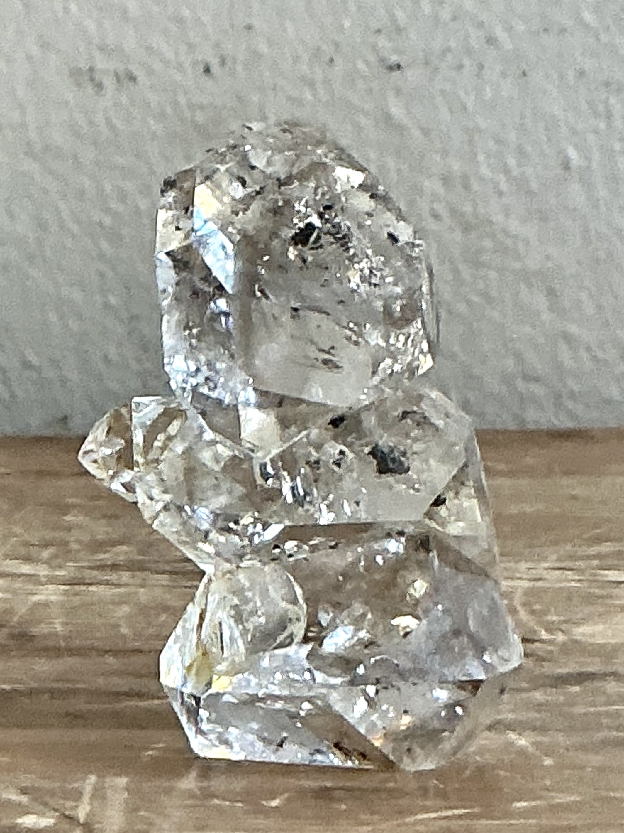 Vintage Boho Herkimer Diamond Triplet - Back view