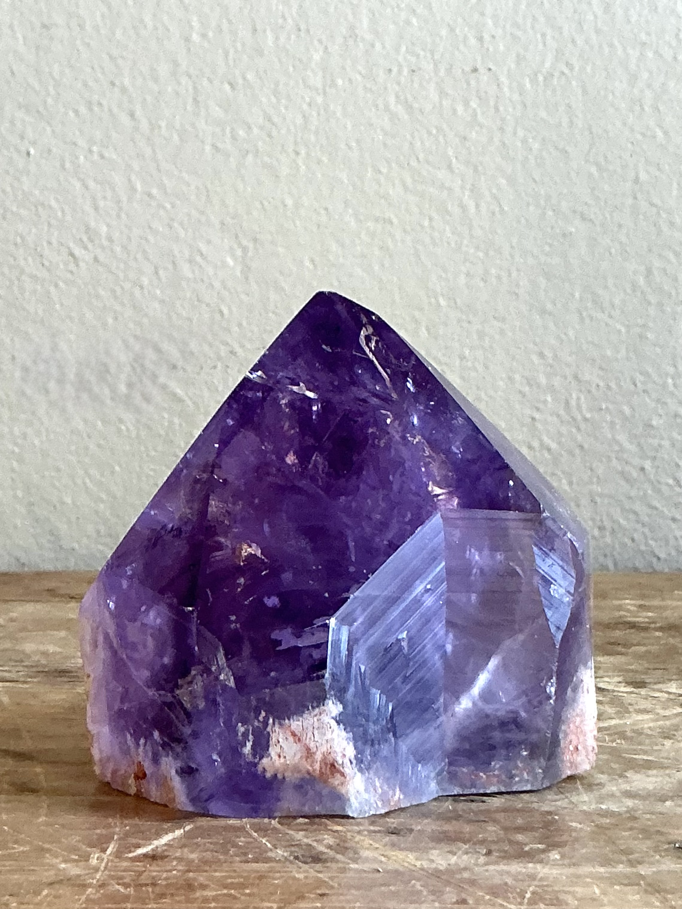 Vintage Boho Amethyst Point - Side view