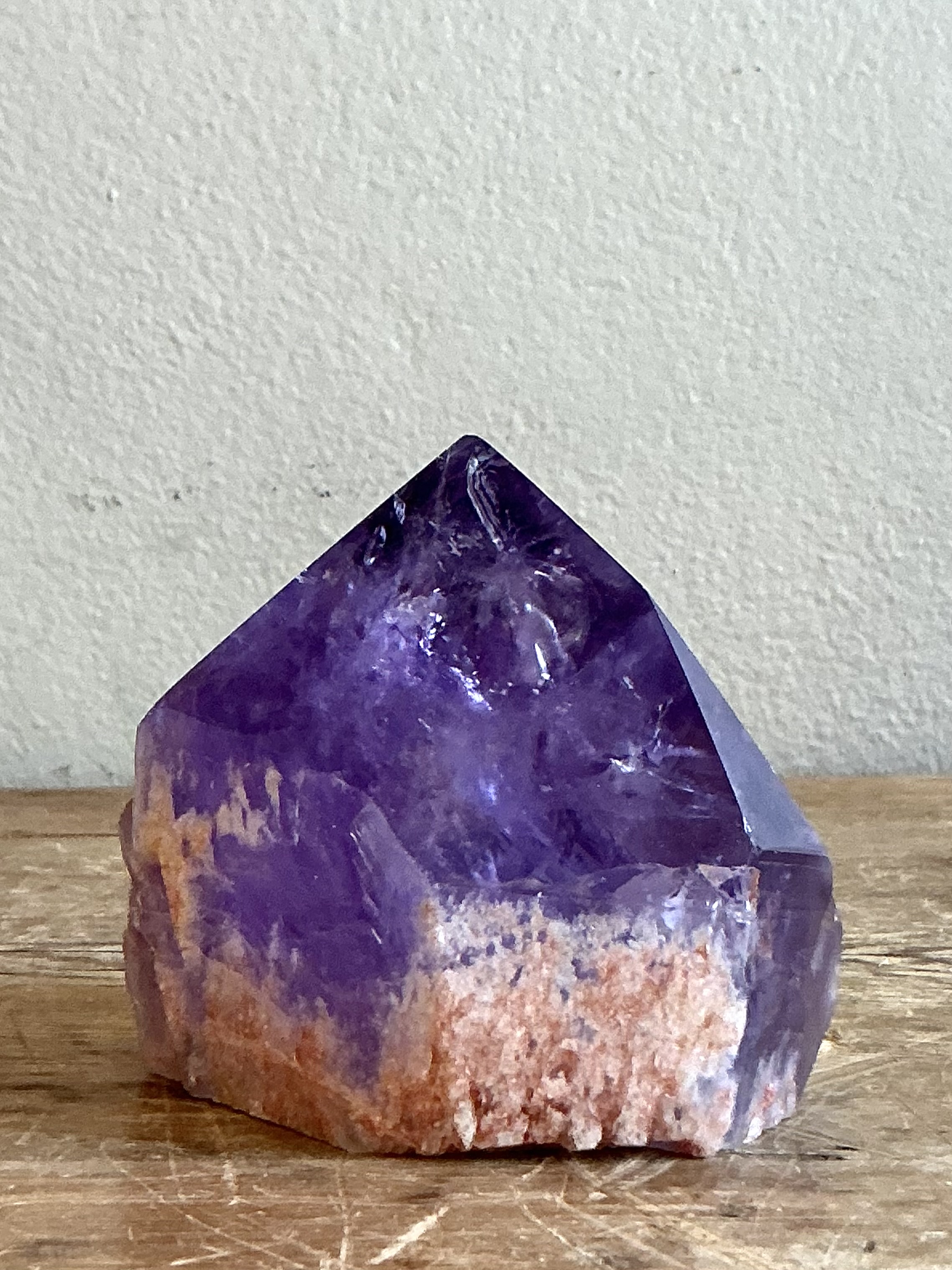 Vintage Boho Amethyst Point - Top view