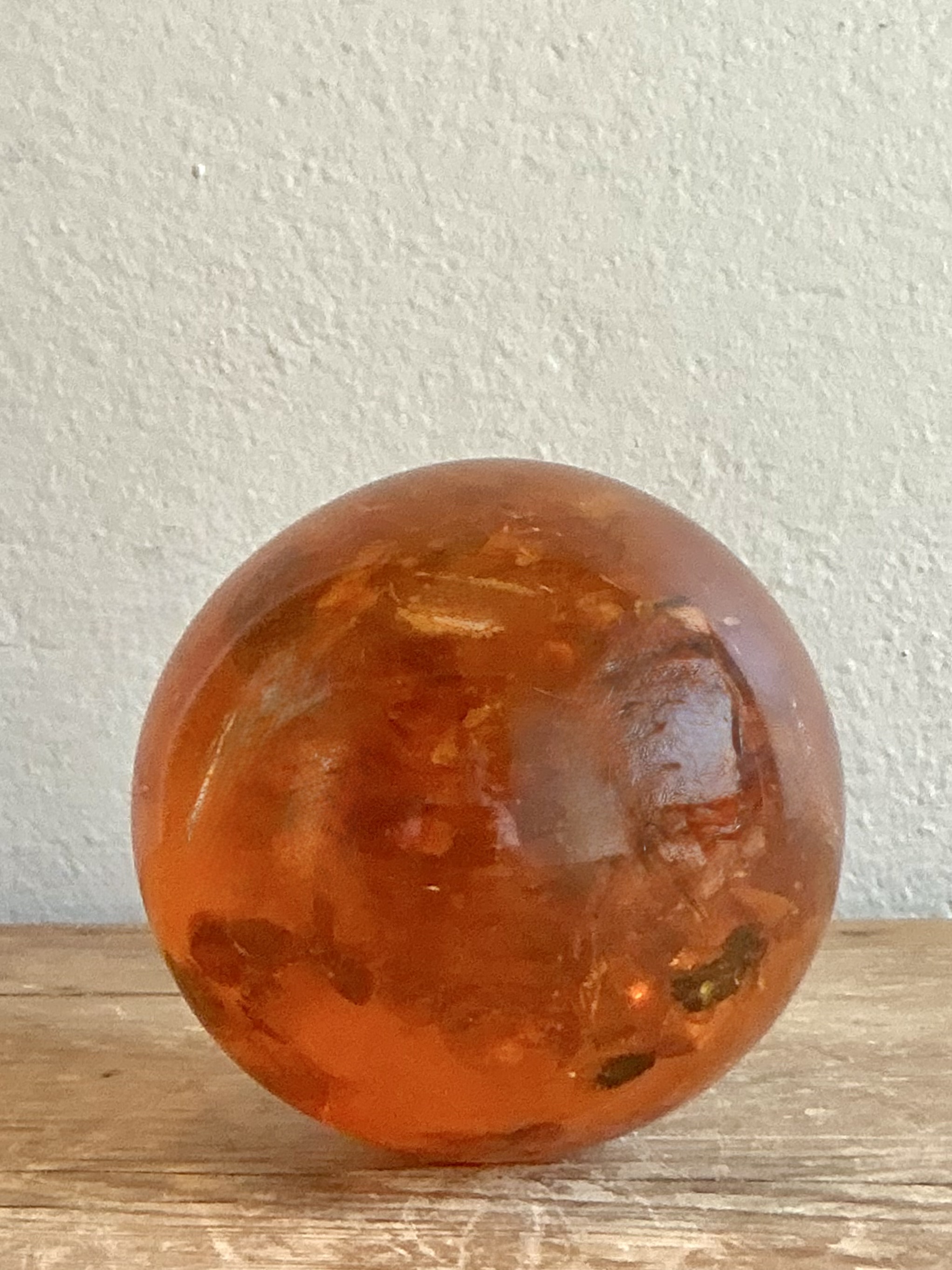 Vintage Boho Amber Sphere - Top view
