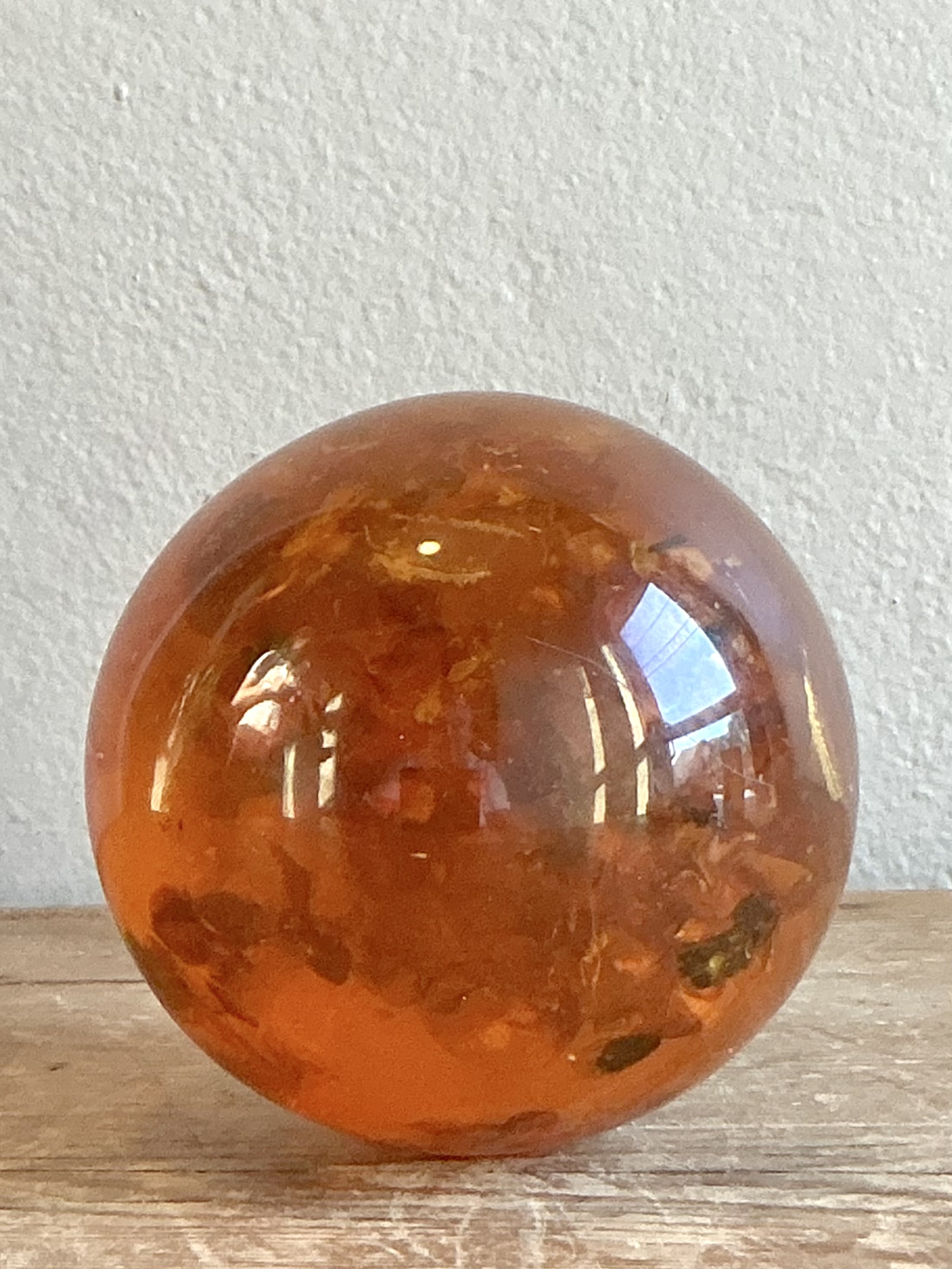 Vintage Boho Amber Sphere - Back view