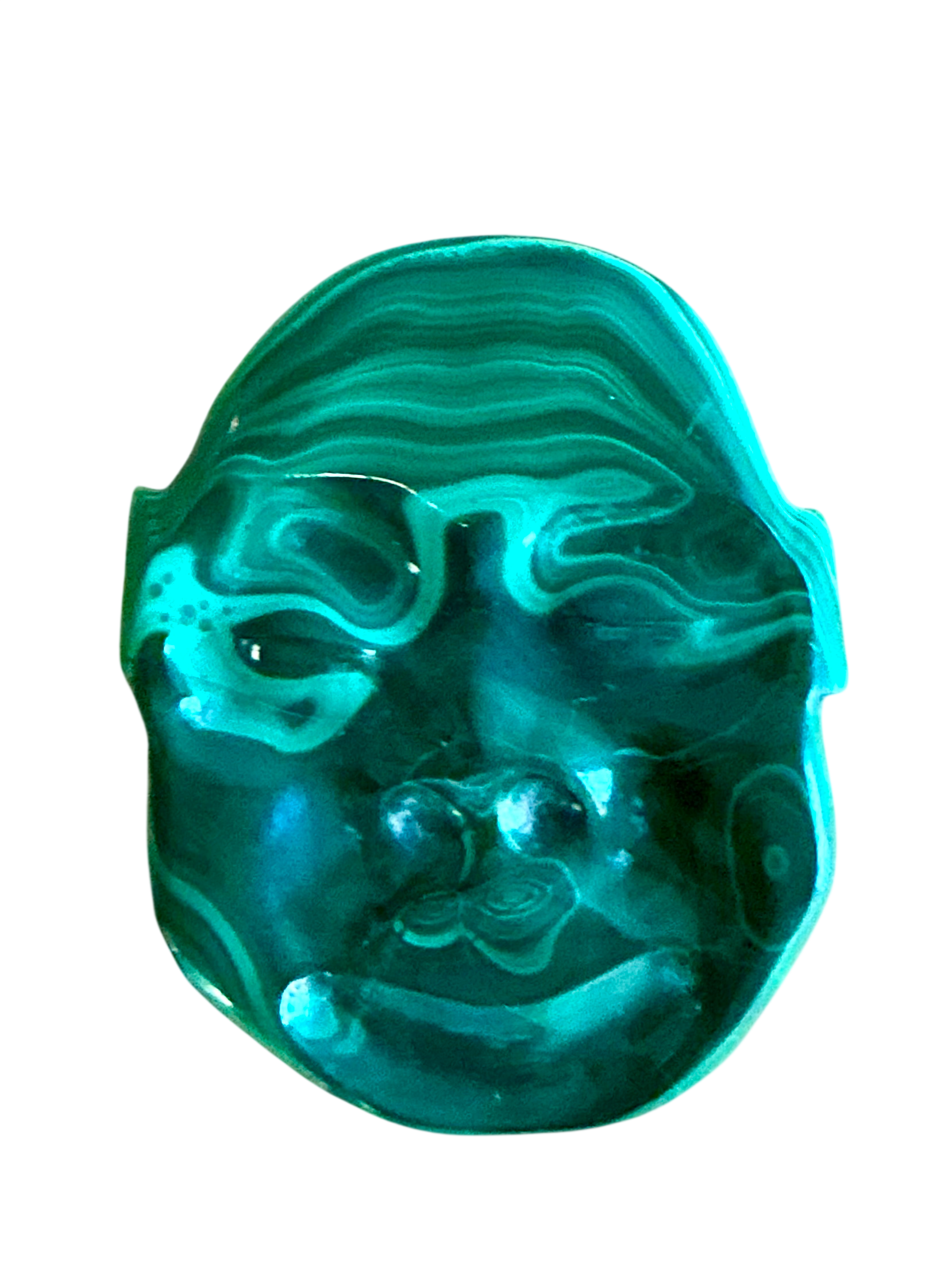 Vintage Boho Malachite Face