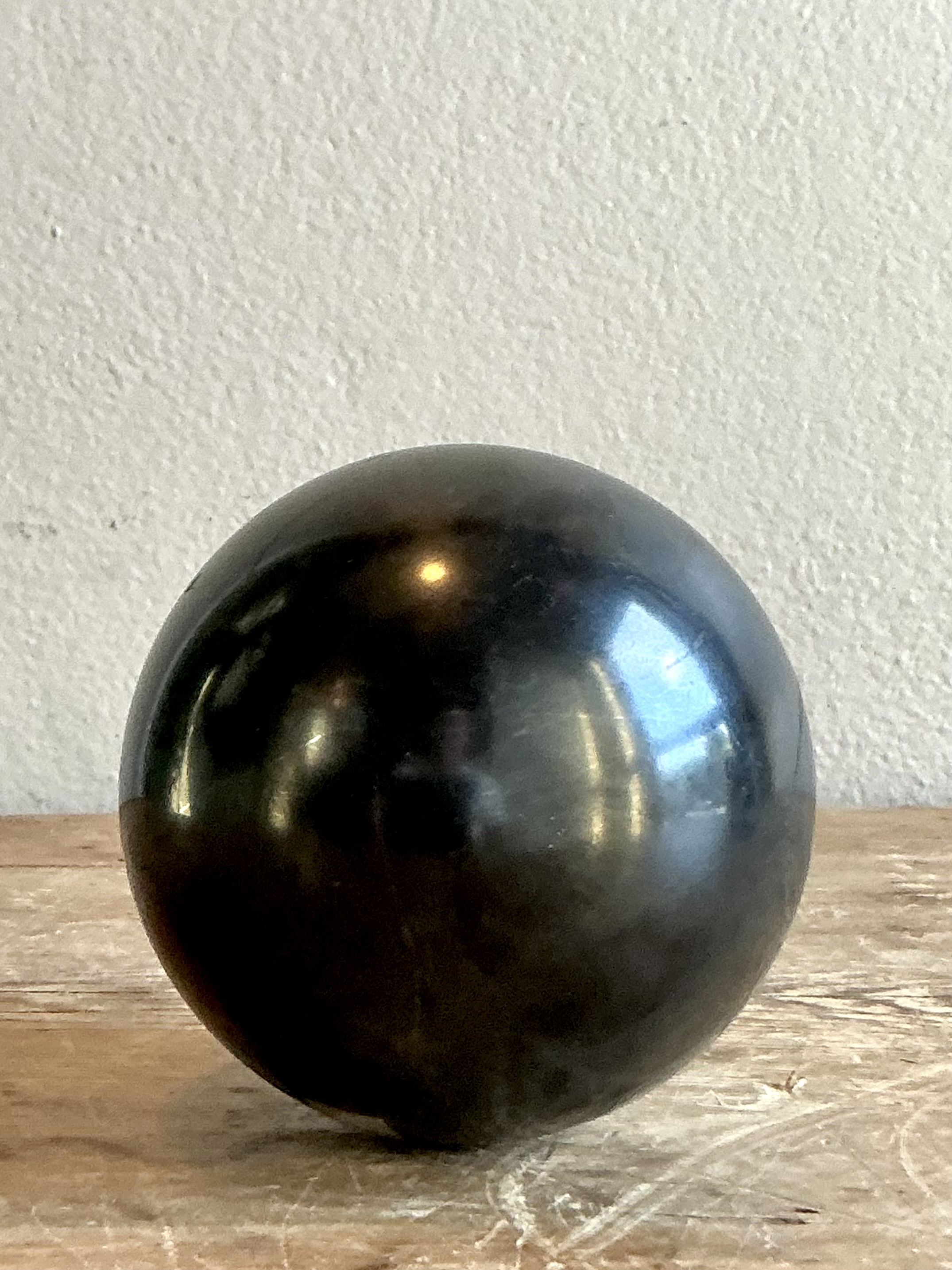 Vintage Boho Shungite Sphere - Detail view