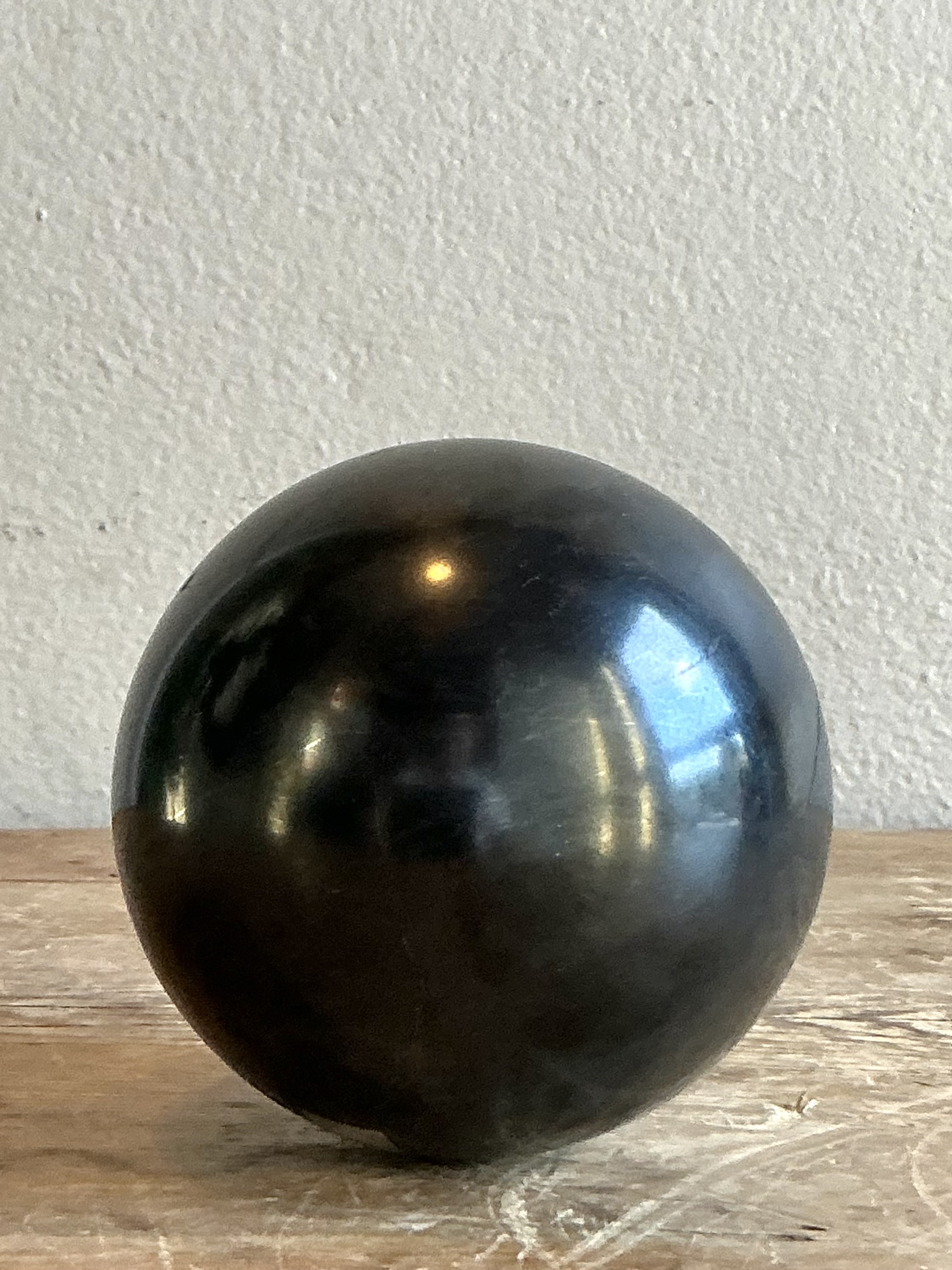 Vintage Boho Shungite Sphere - Back view