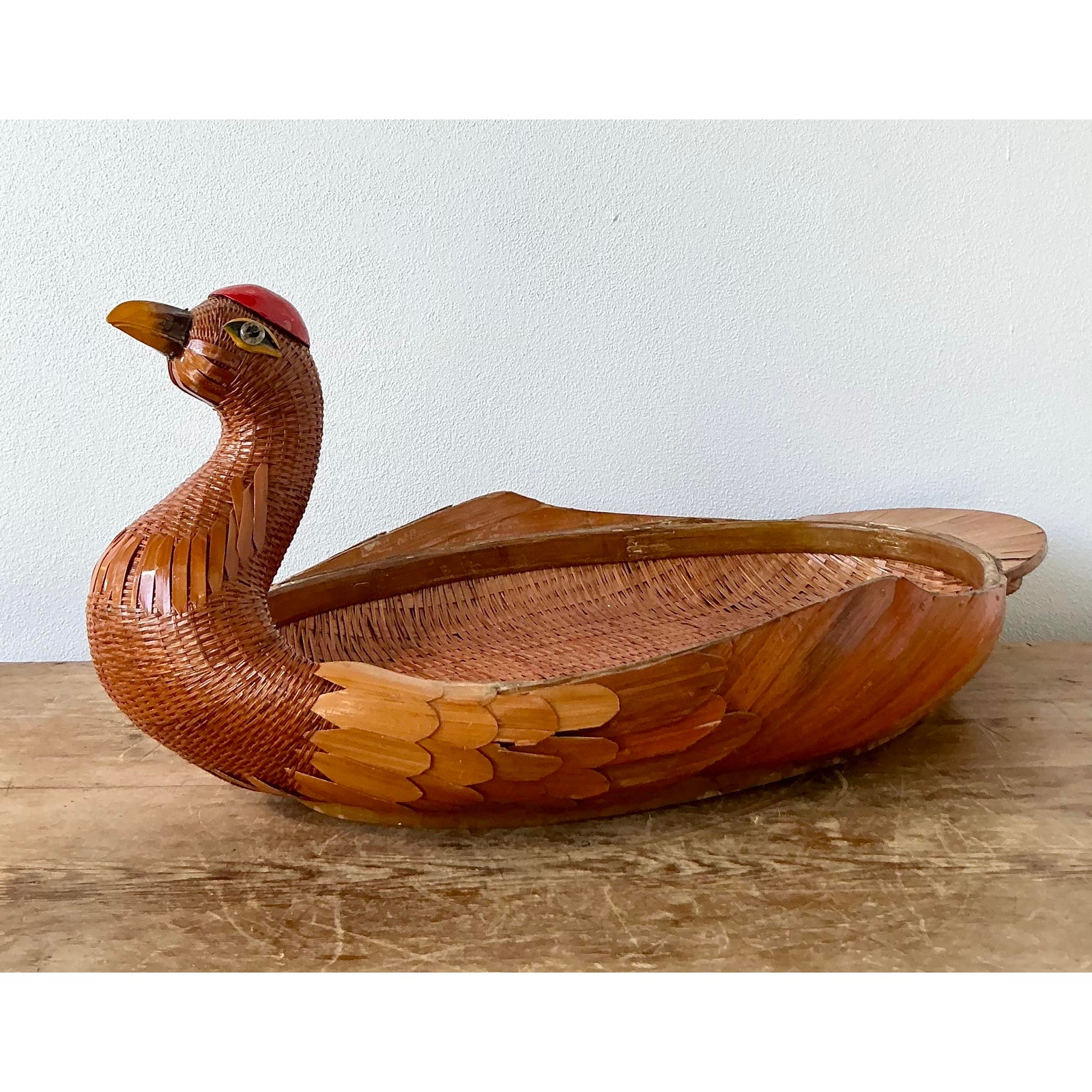 Vintage Shanghai Handicrafts Duck Tray - Detail view