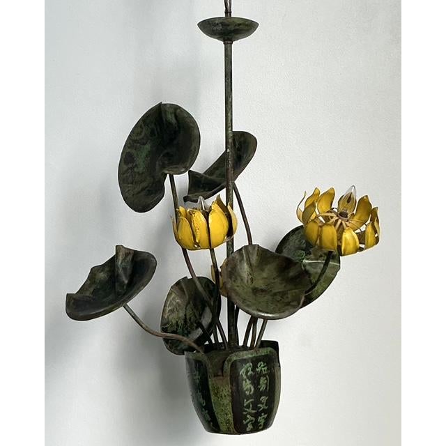 Vintage Boho Garland Faulkner Botanical Chandelier - Detail view
