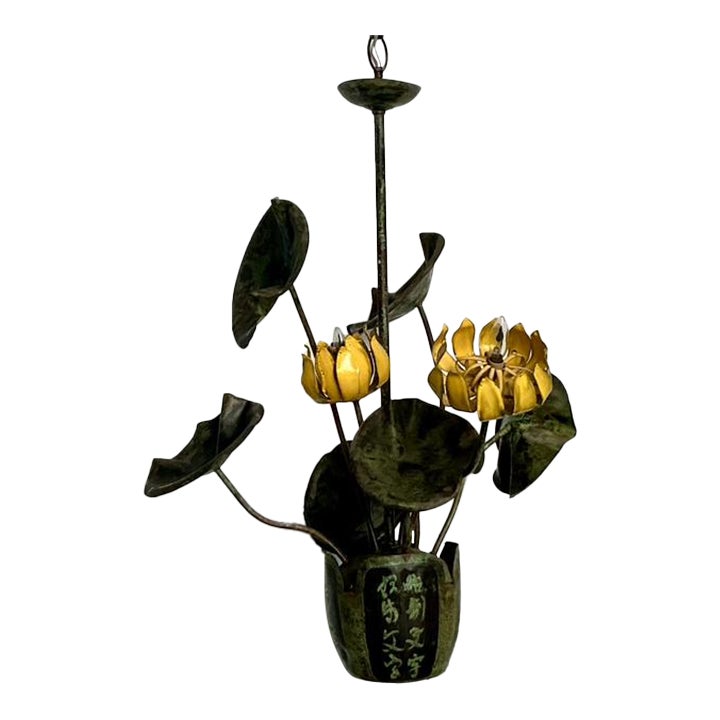 Vintage Boho Garland Faulkner Botanical Chandelier