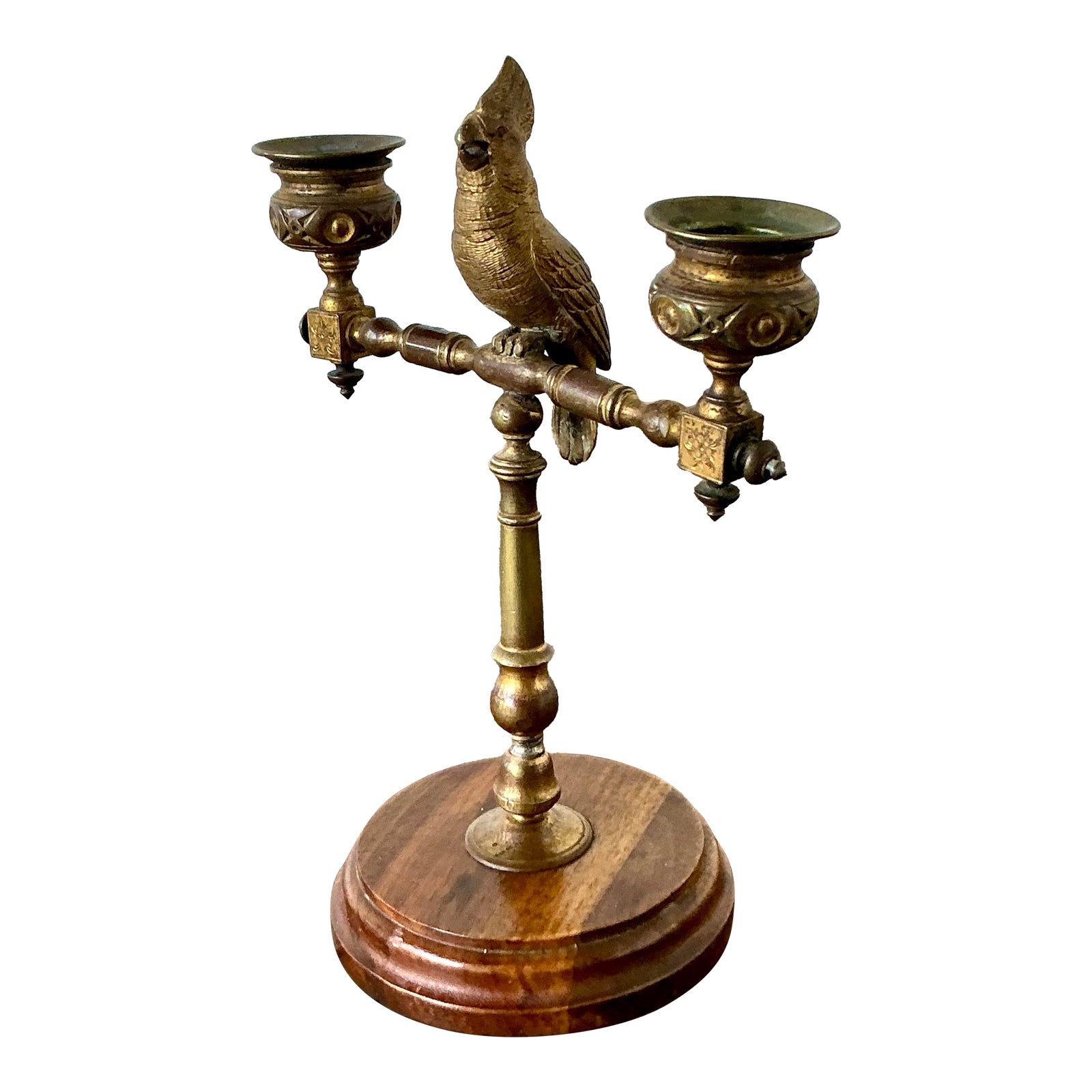 Vintage Boho Gilt Candlestick