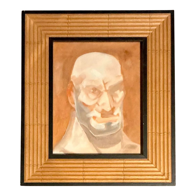 Vintage Boho Original Portrait of Man