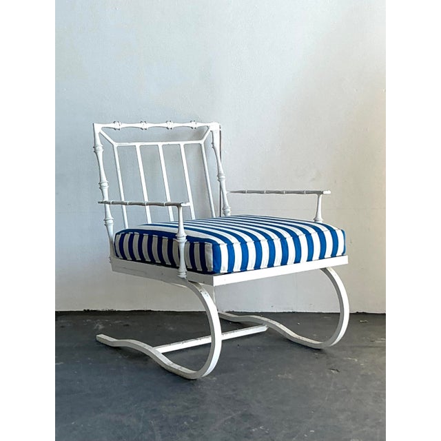 Vintage Regency Phyllis Morris Springer Lounge Chair - Side view