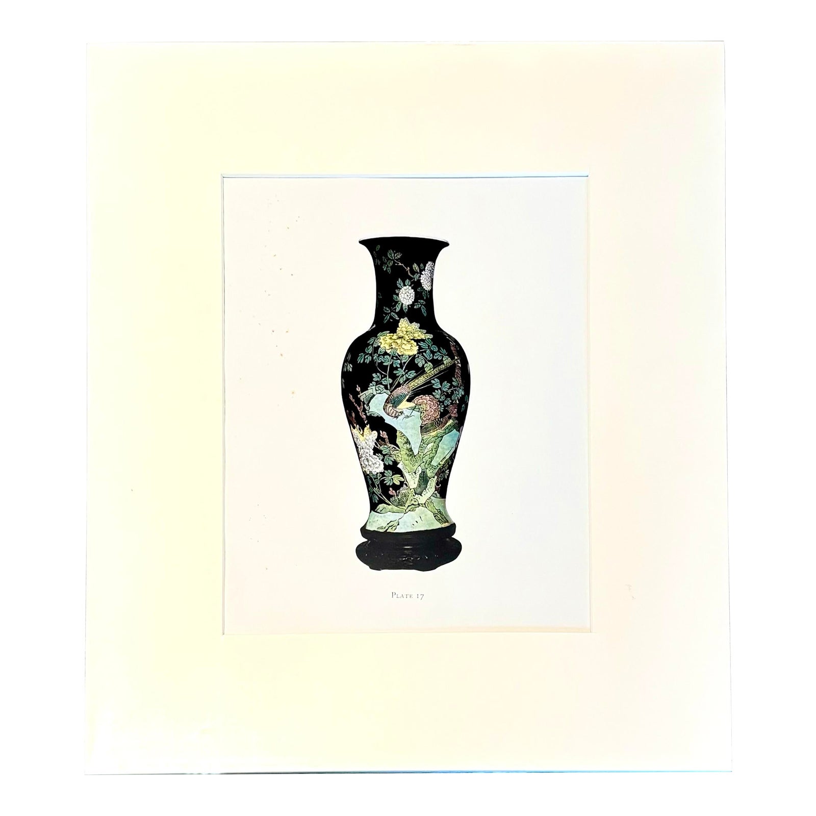 Vintage Boho Print of Chinese Porcelain Vase