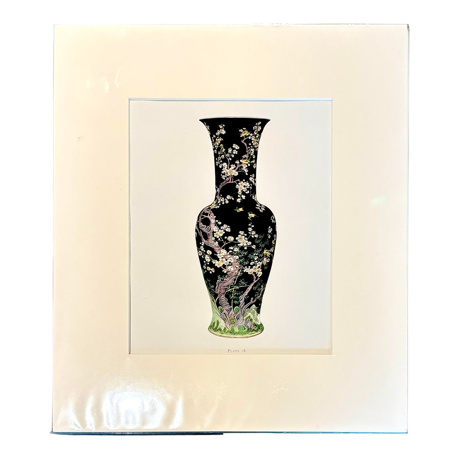 Vintage Boho Chinese Porcelain Vase Print