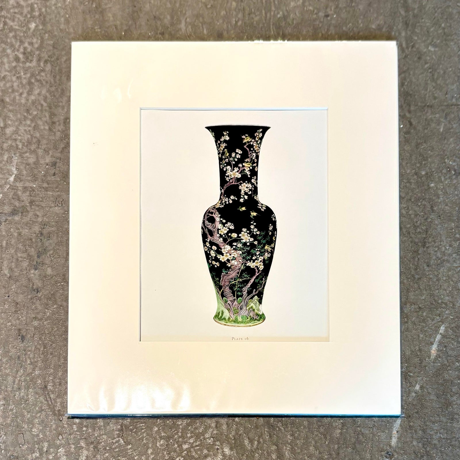 Vintage Boho Chinese Porcelain Vase Print - Detail view