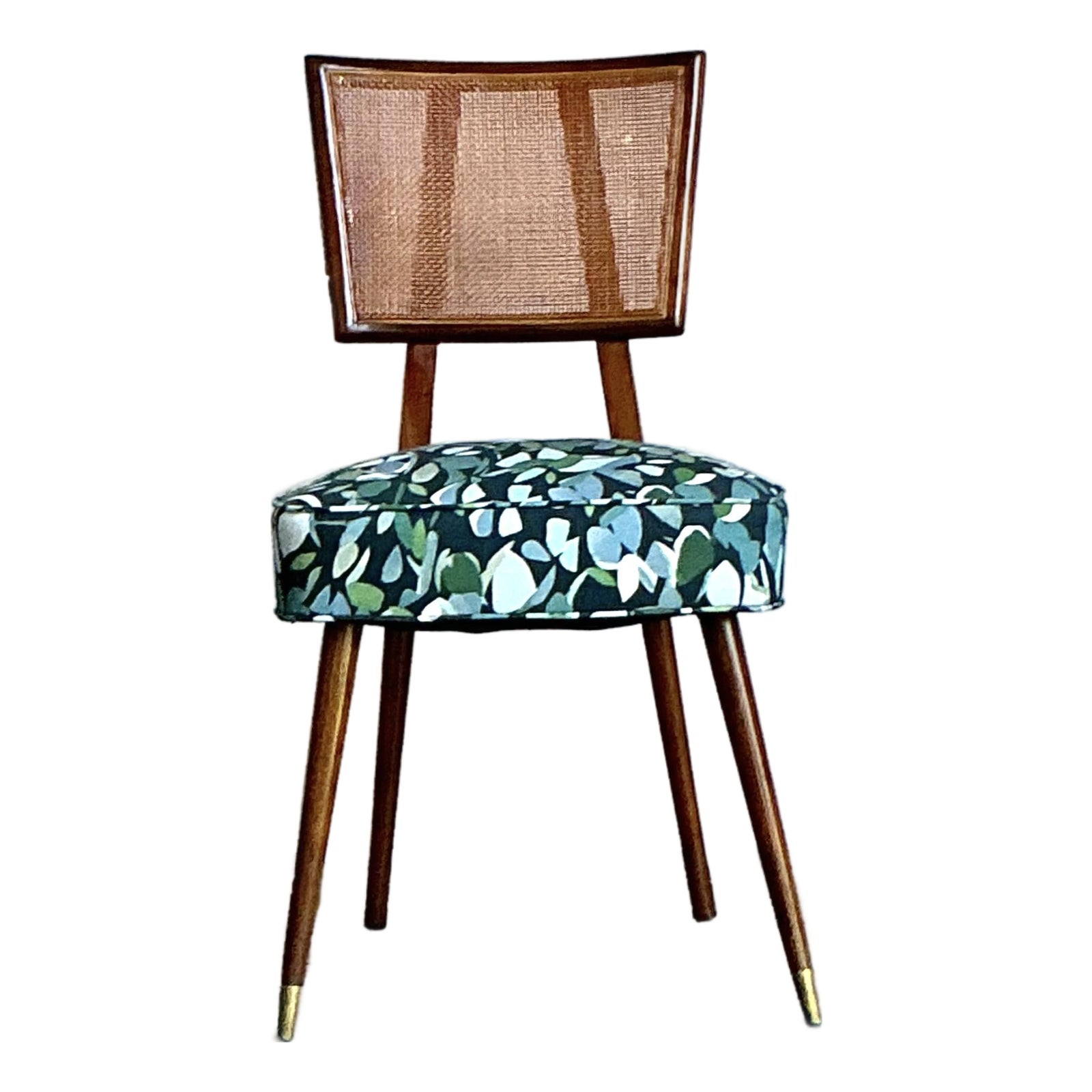 Vintage Boho MCM Cane Dining Chair
