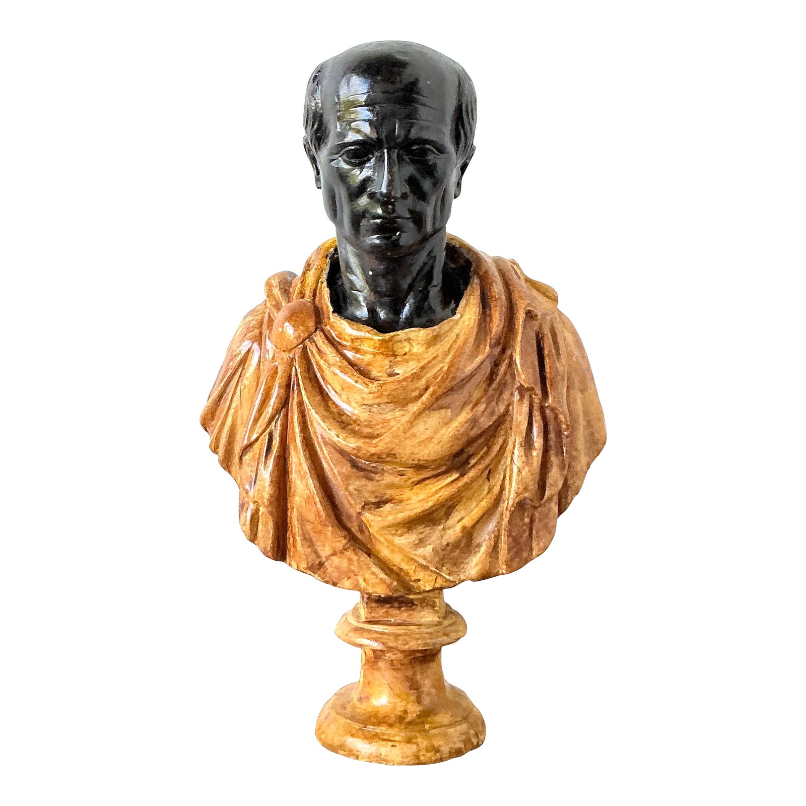 Vintage Grand Tour Plaster Bust of Man