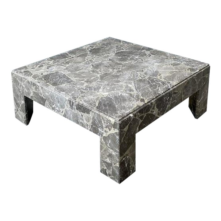 Vintage Boho Emperador Marble Coffee Table