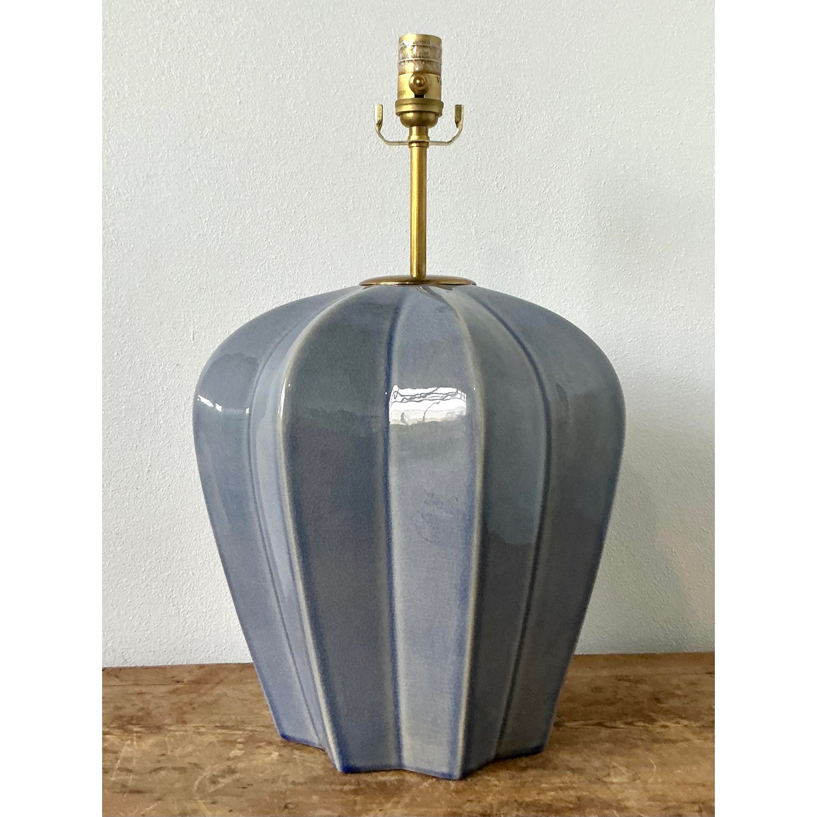 Vintage Boho Visual Comfort “Pierrepont” Table Lamp - Side view