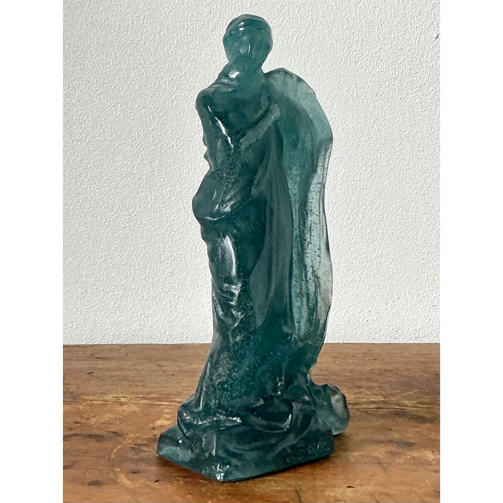 Vintage French Nancy Pate De Verre for Daum Glass Maiden - Side view