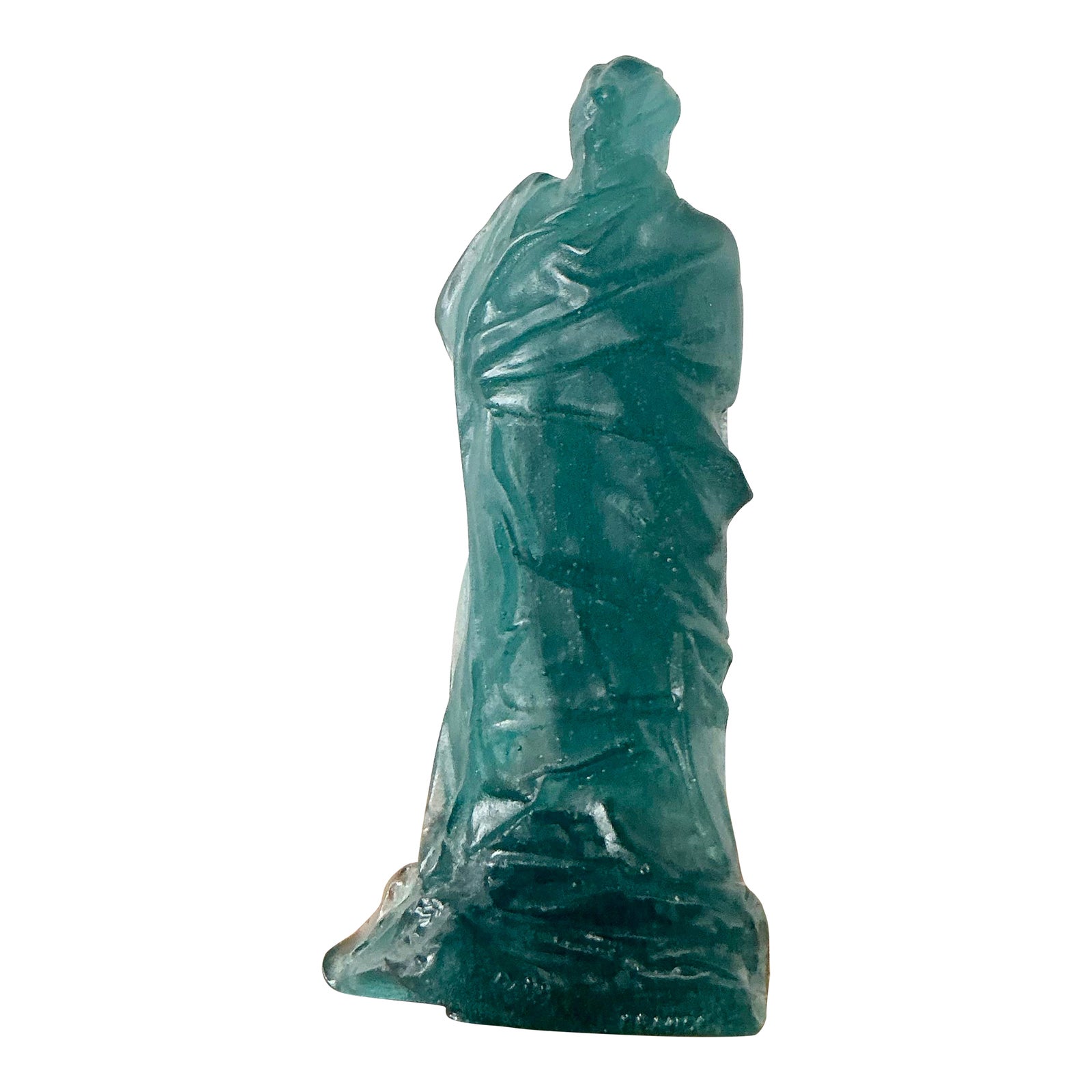 Vintage French Nancy Pate De Verre for Daum Glass Maiden
