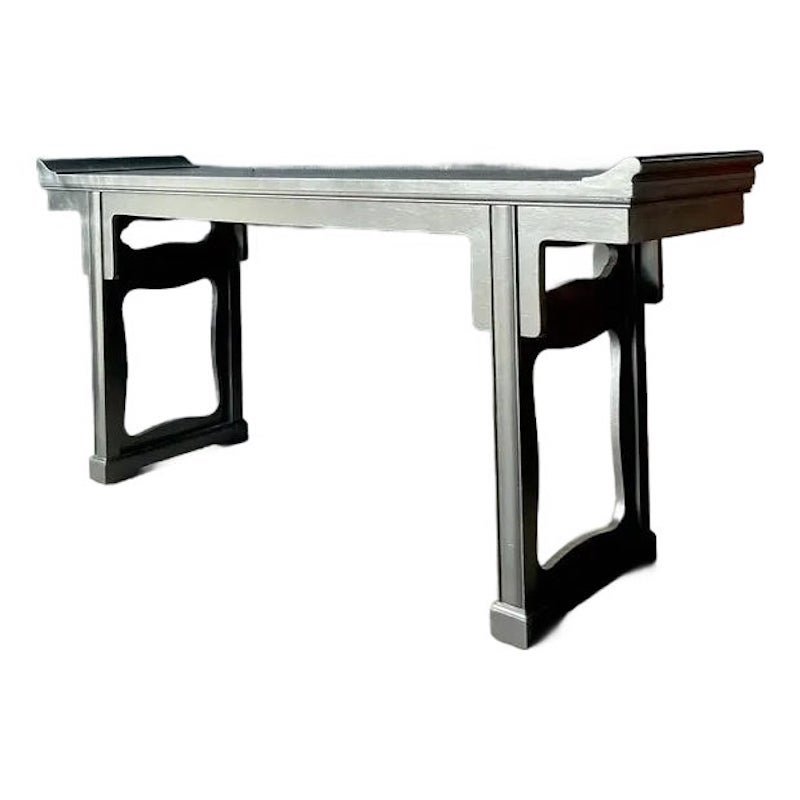 Vintage Boho Baker Pagoda Console Table