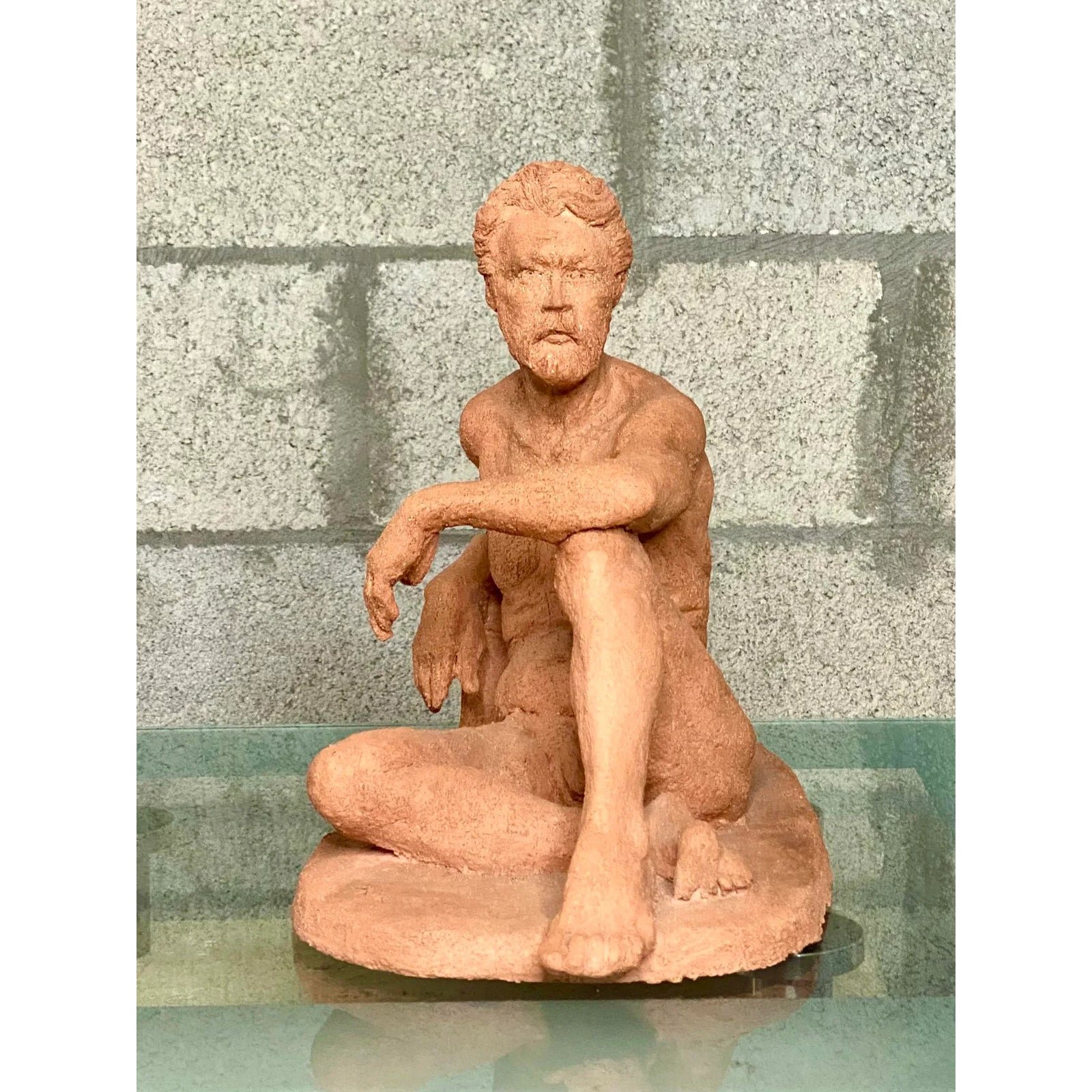 Vintage Boho Figural Sculpture - Detail view