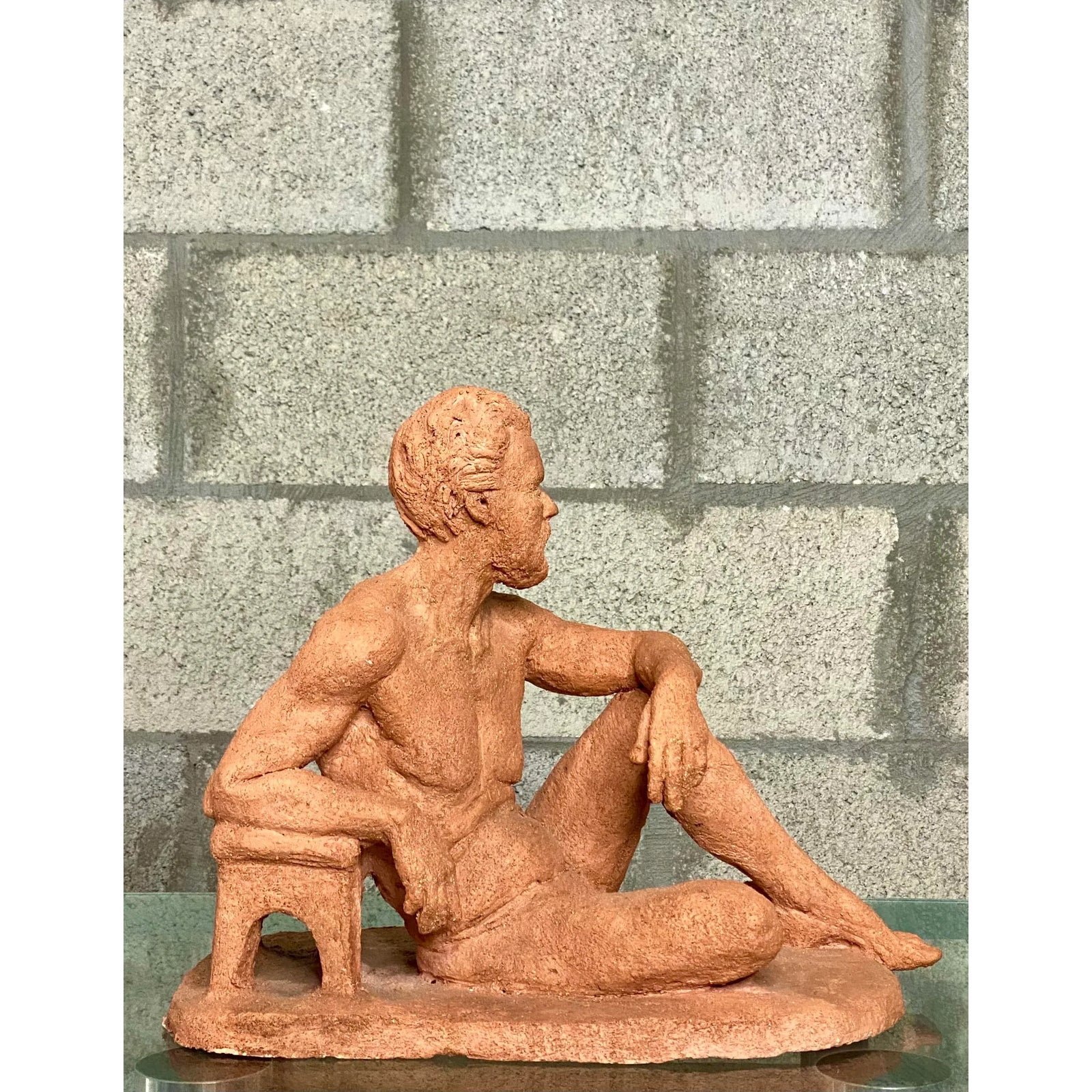 Vintage Boho Figural Sculpture - Back view