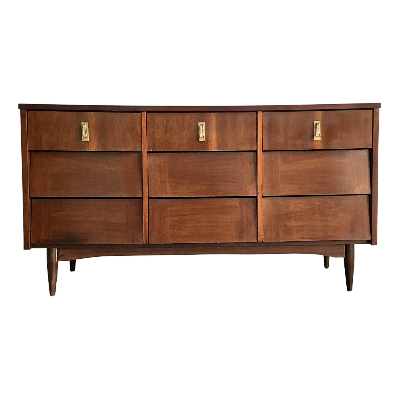 Vintage Midcentury Louvered Dresser