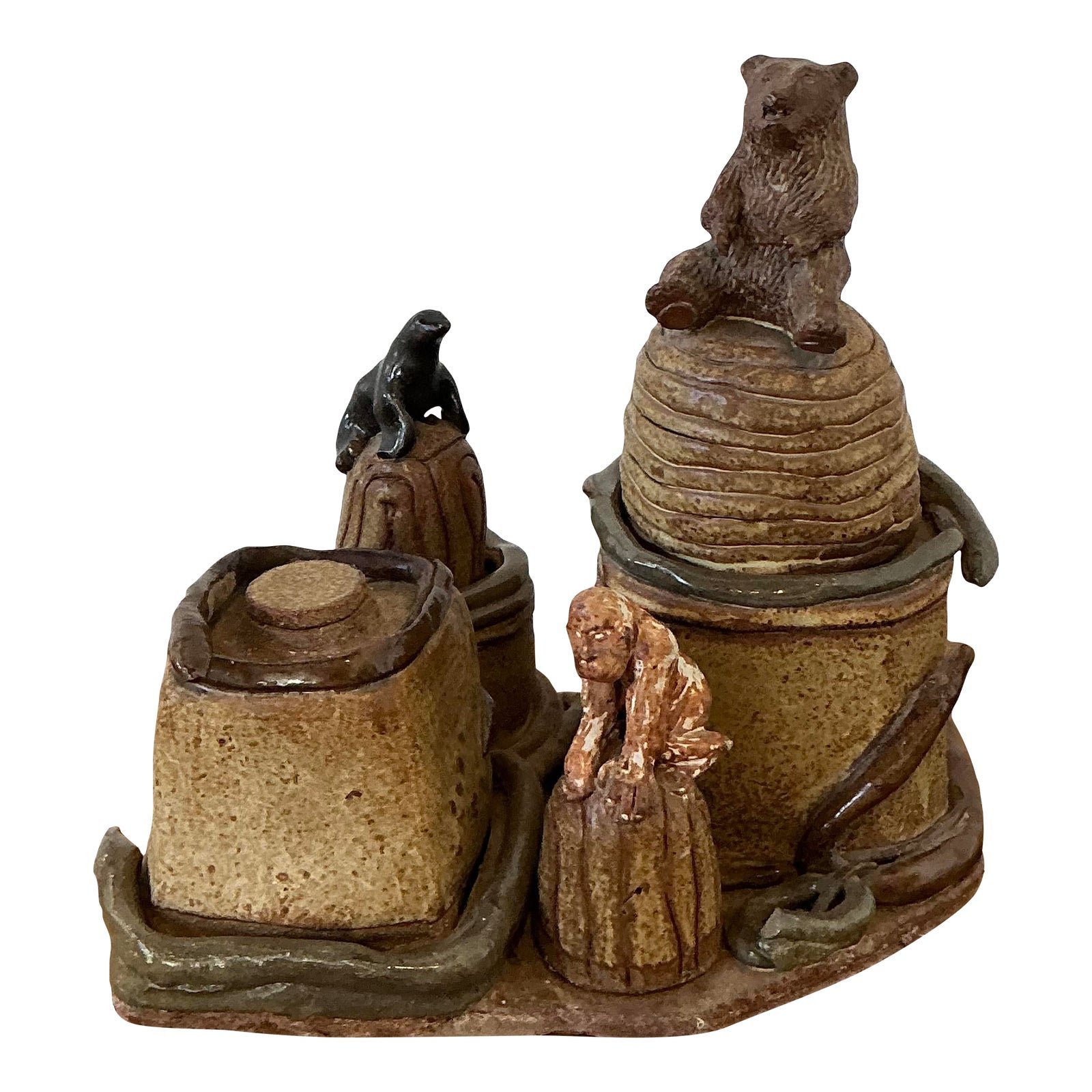 Vintage Artisan Made Studio Pottery Circus
