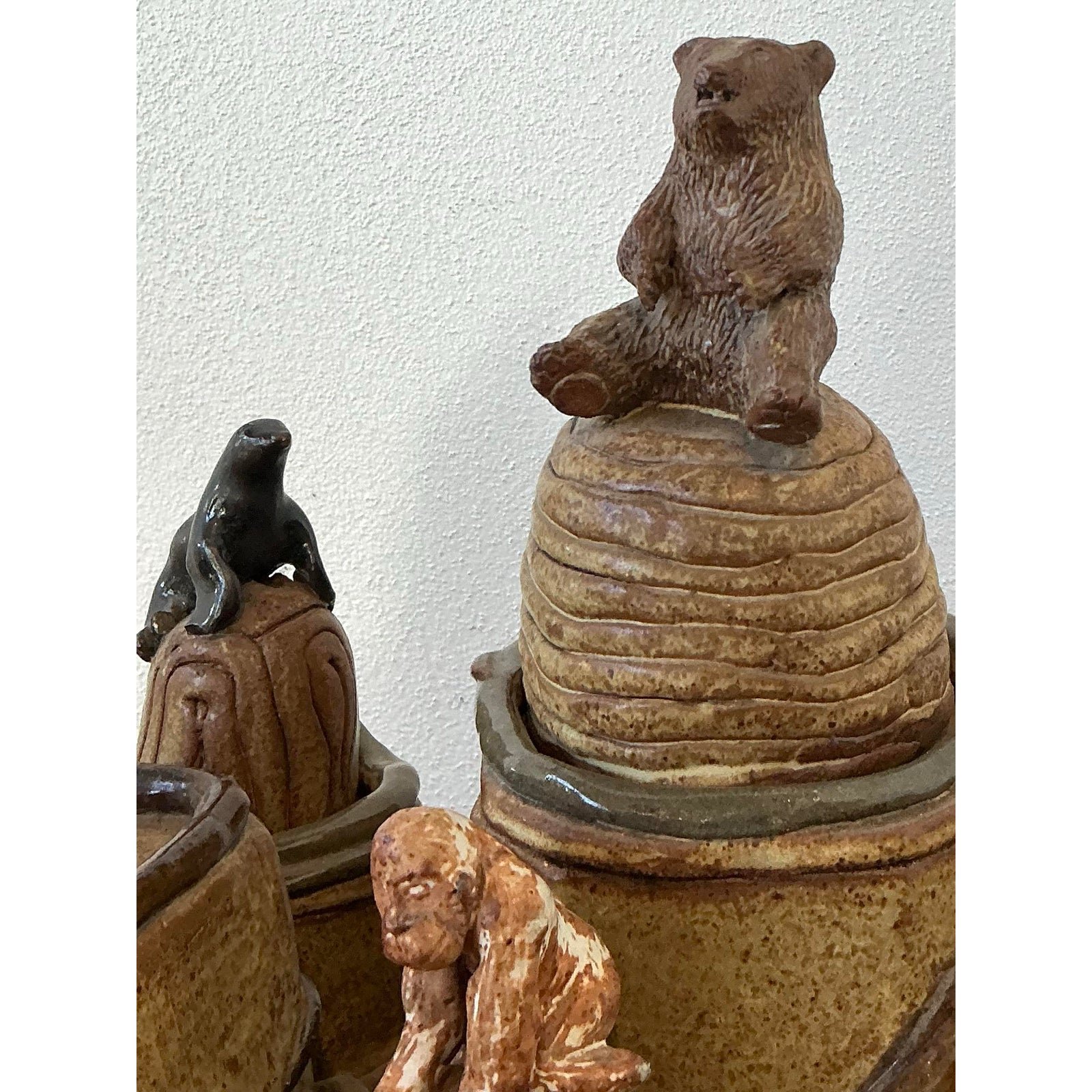 Vintage Artisan Made Studio Pottery Circus - Top view