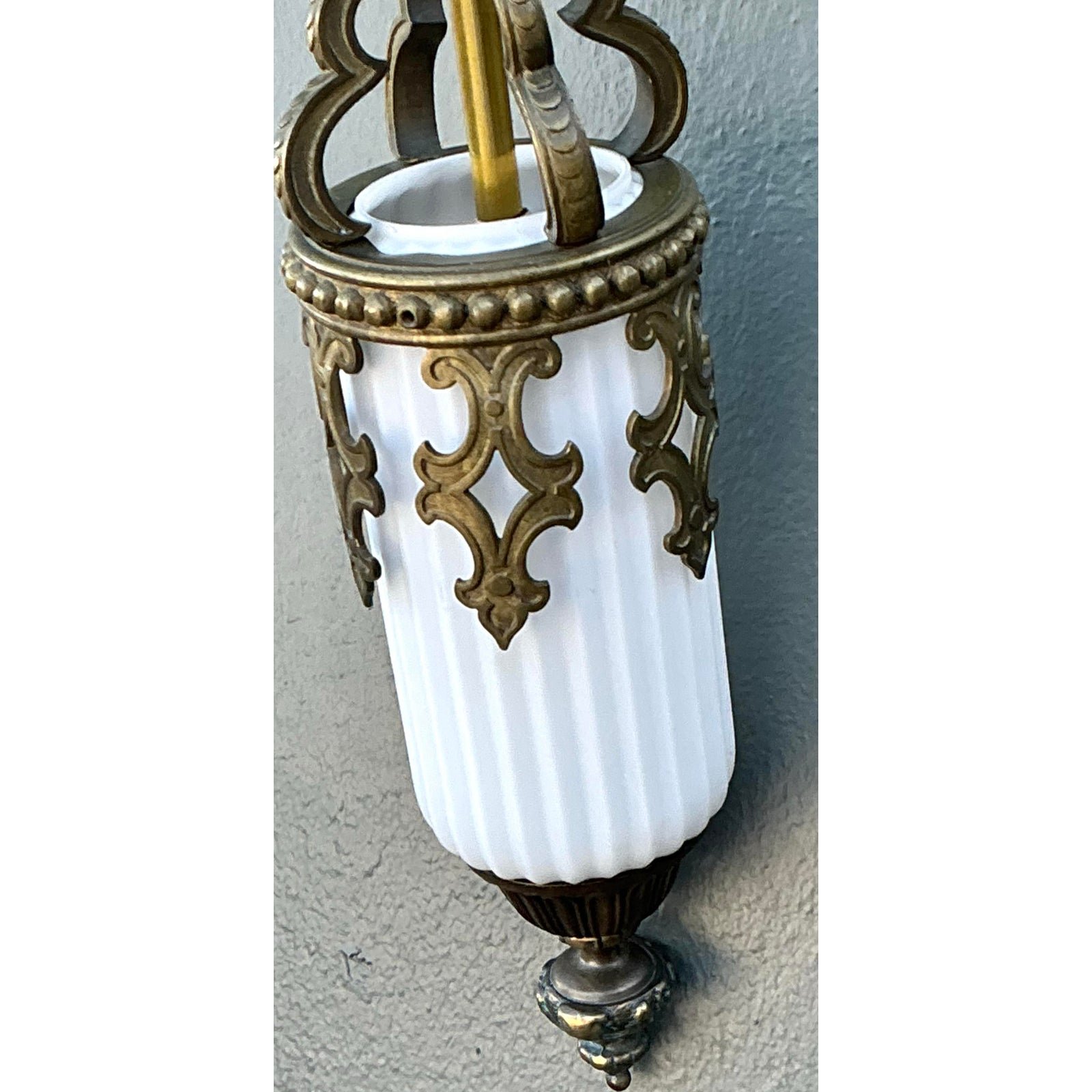Vintage Gothic Lions Head Sconce - Back view