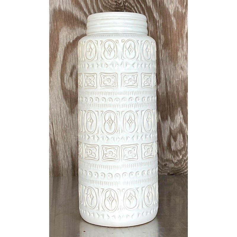 Vintage MCM West German Studio Pottery Vase - Side view