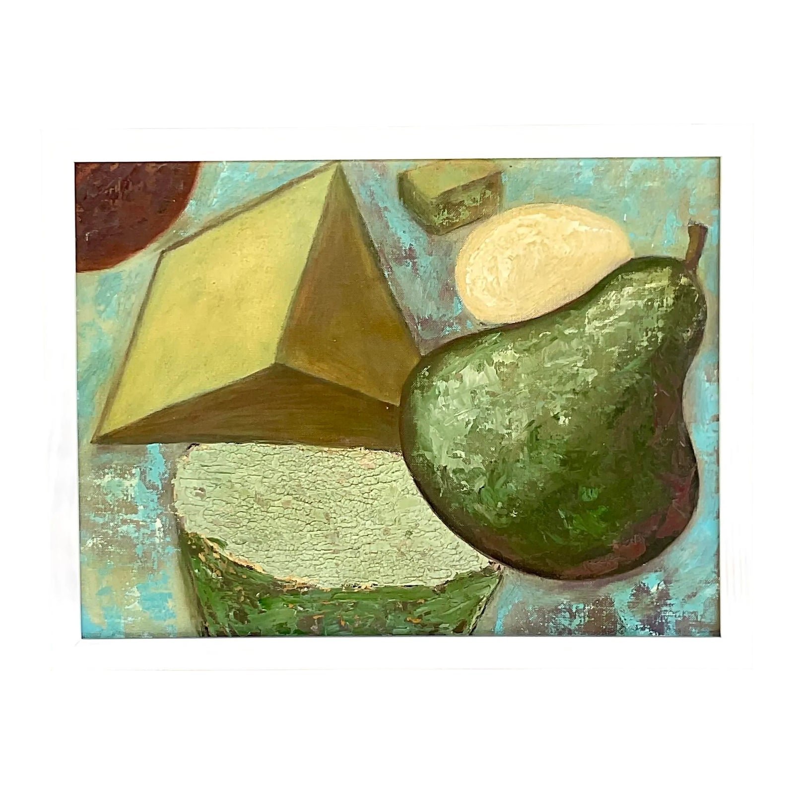 Vintage Boho Abstract Original Oil Painting