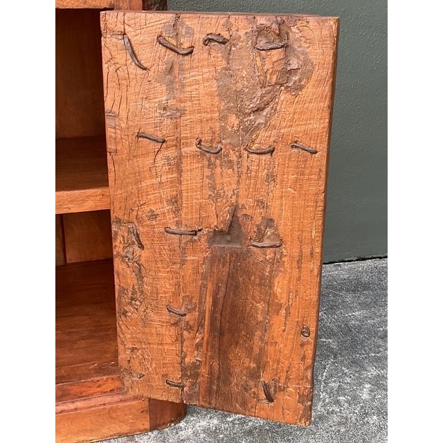 Vintage Hand Carved Teak Cabinet - Top view